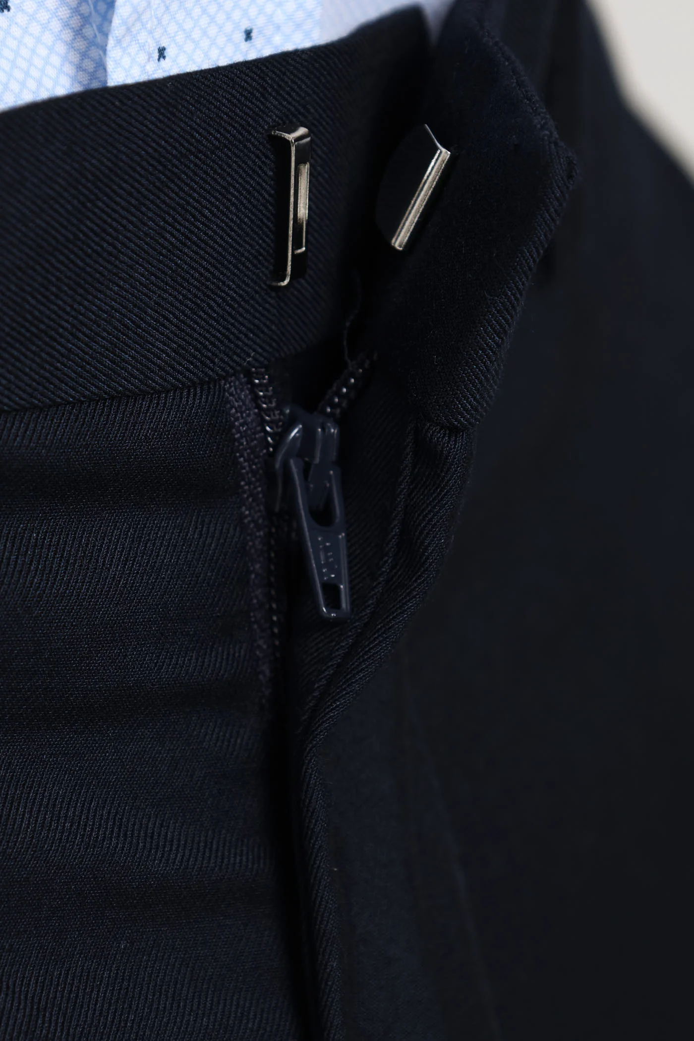 Slim Fit Viscose Blend Suit Trouser - Navy - Image 3