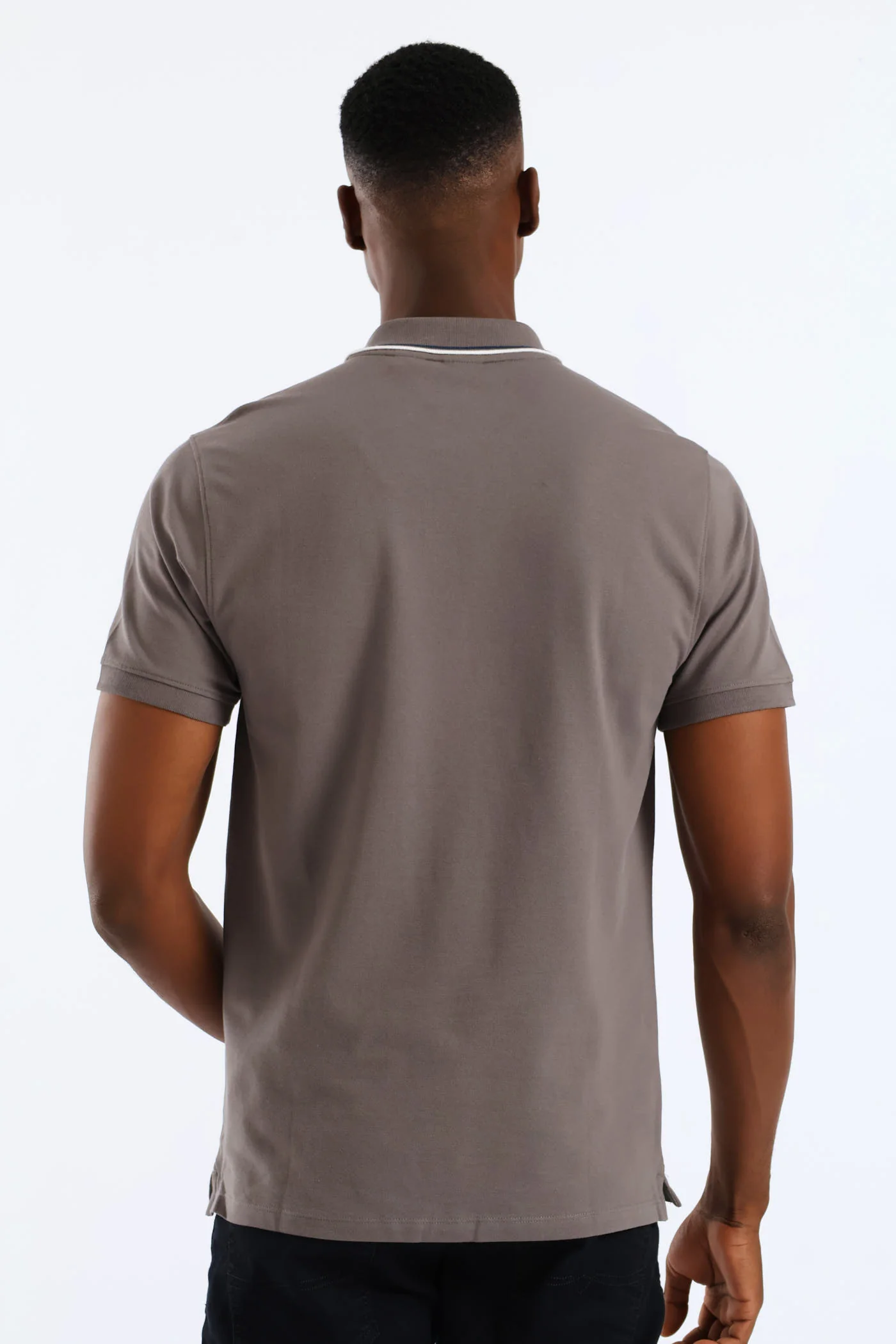 Slim Housemark Polo Golfer - Grey - Image 4