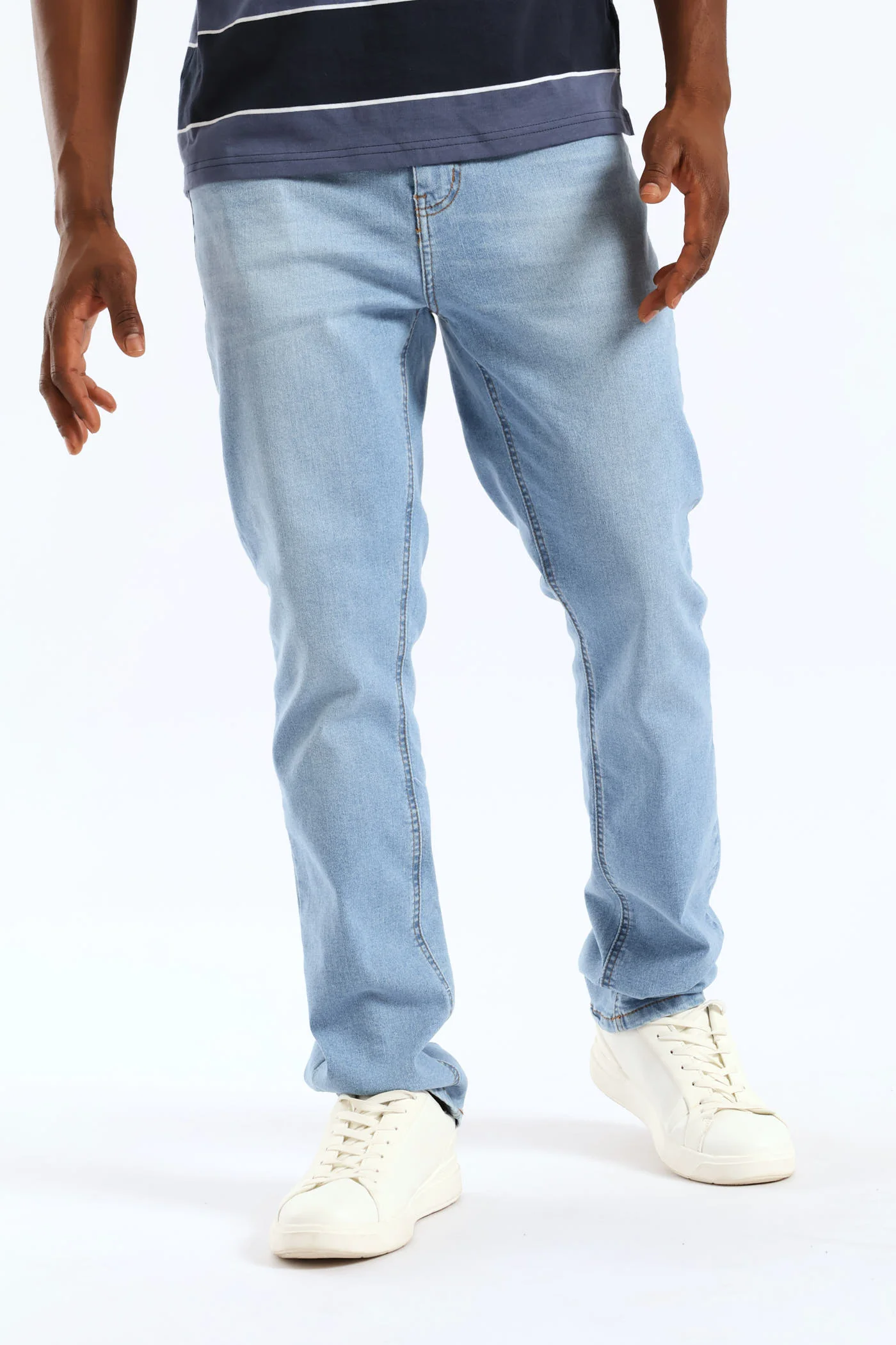 Slim Leg Denim - Light Wash - Image 2