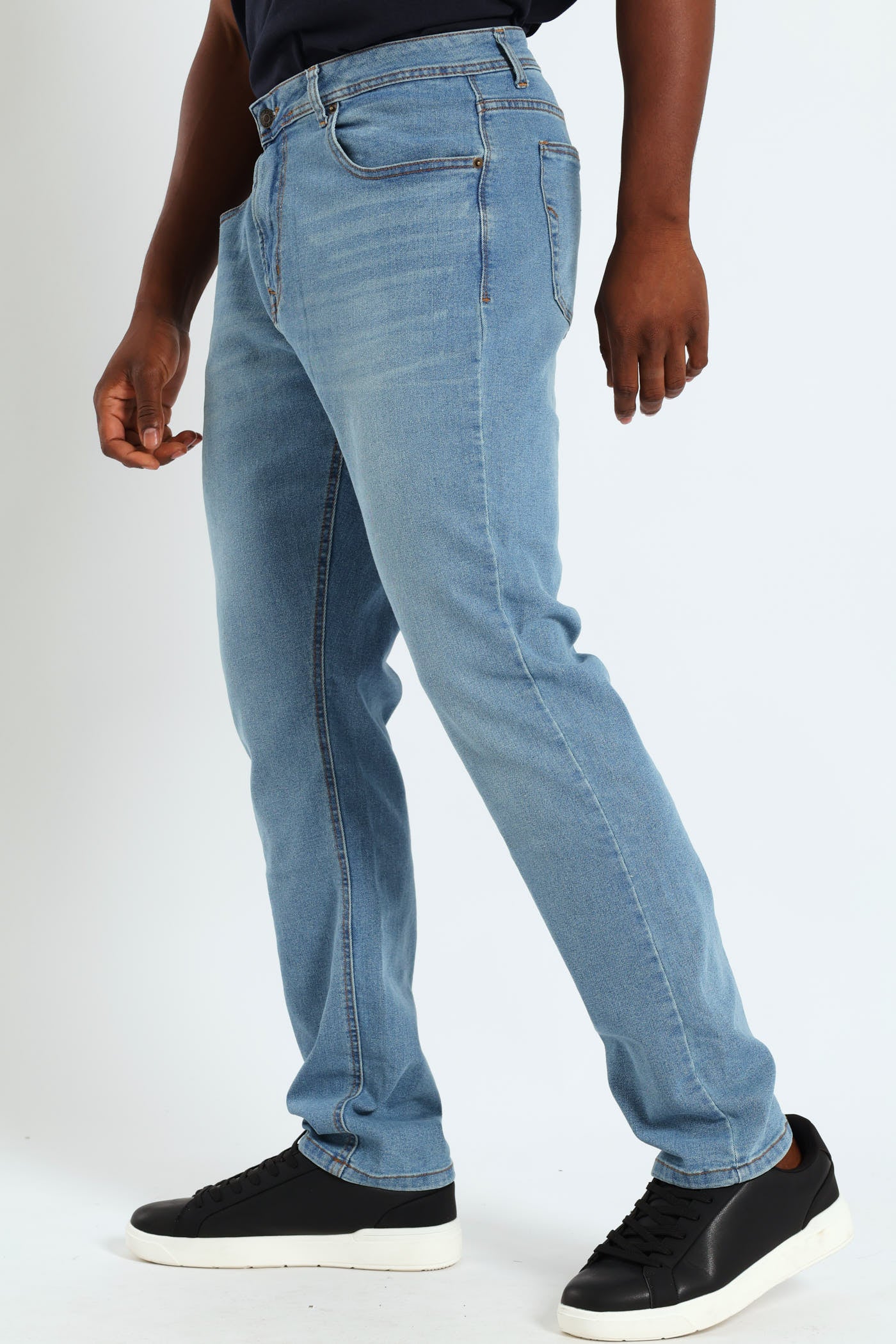 Slim Leg Jeans - Mid Denim - Image 2