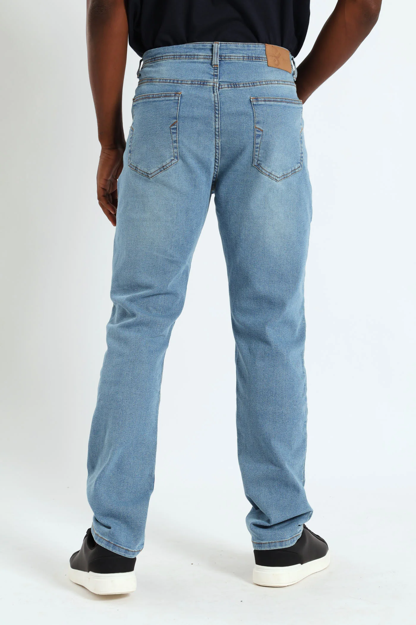 Slim Leg Jeans - Mid Denim - Image 3