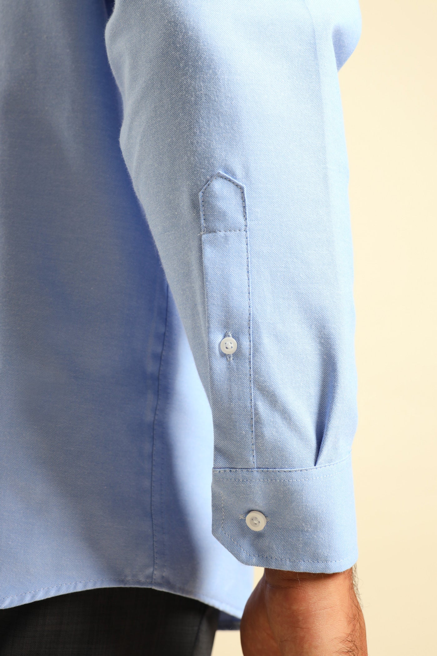 Slim Oxford Shirt - Light Blue - Image 2