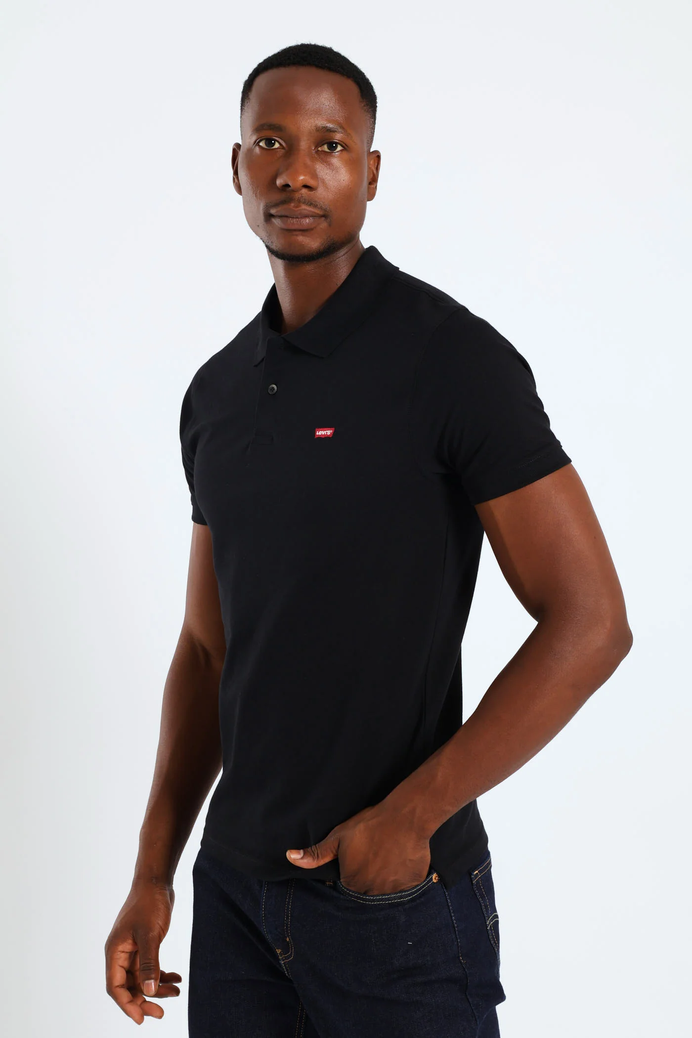 Slim Polo Golfer - Black - Image 2