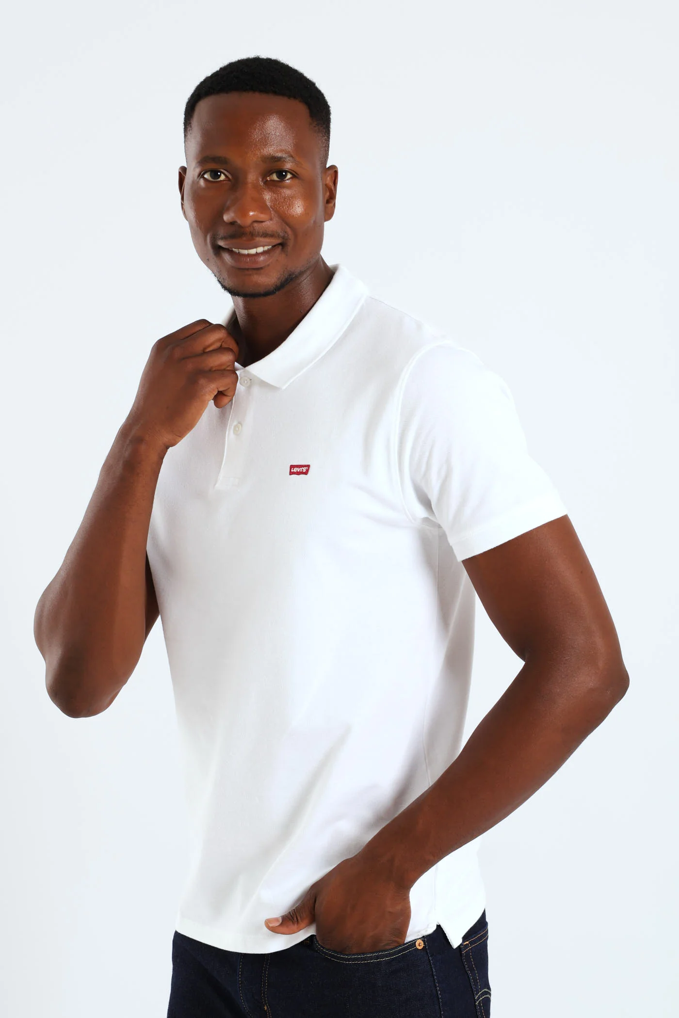Slim Polo Golfer - White - Image 3