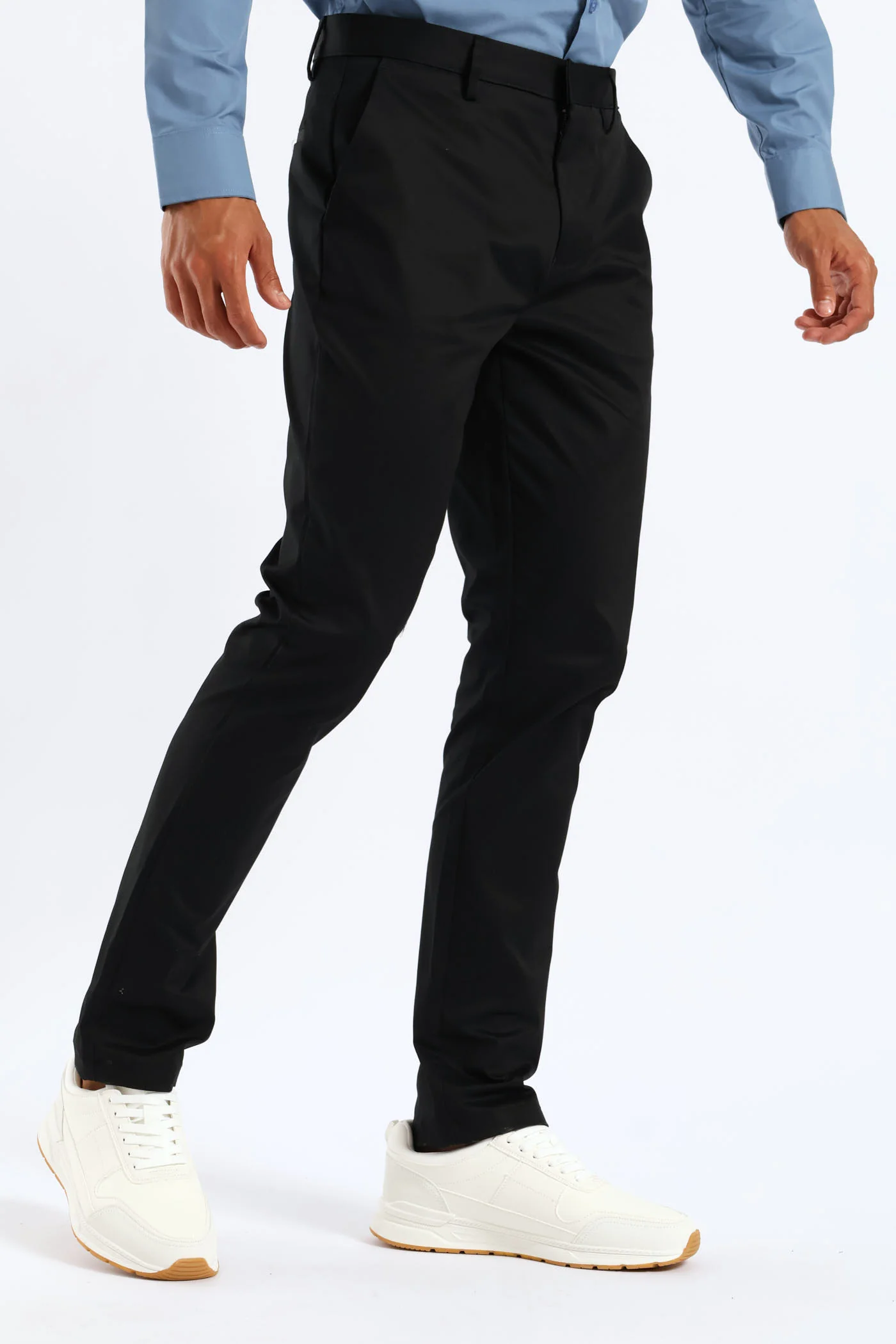Slim Smart Chino Trouser - Black - Image 2