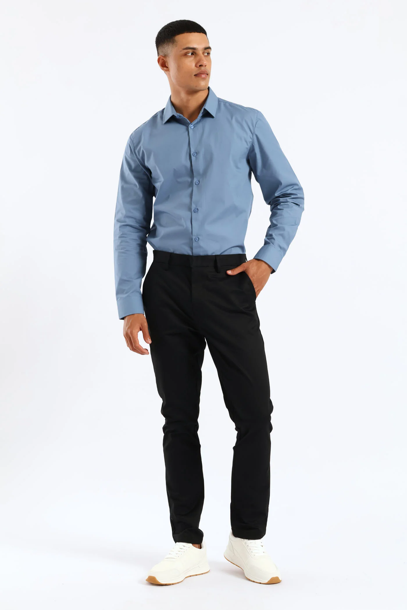Slim Smart Chino Trouser - Black - Image 4