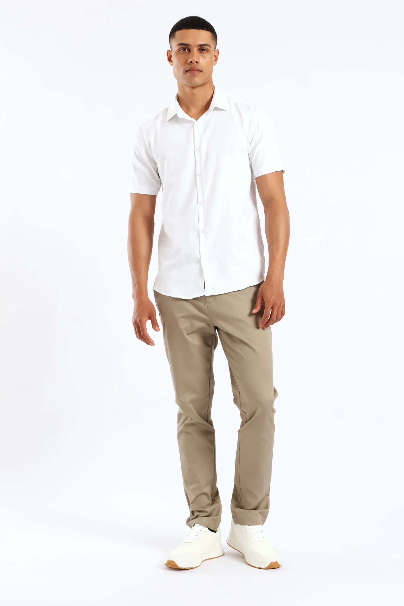Slim Smart Chino Trouser - Camel - Image 4