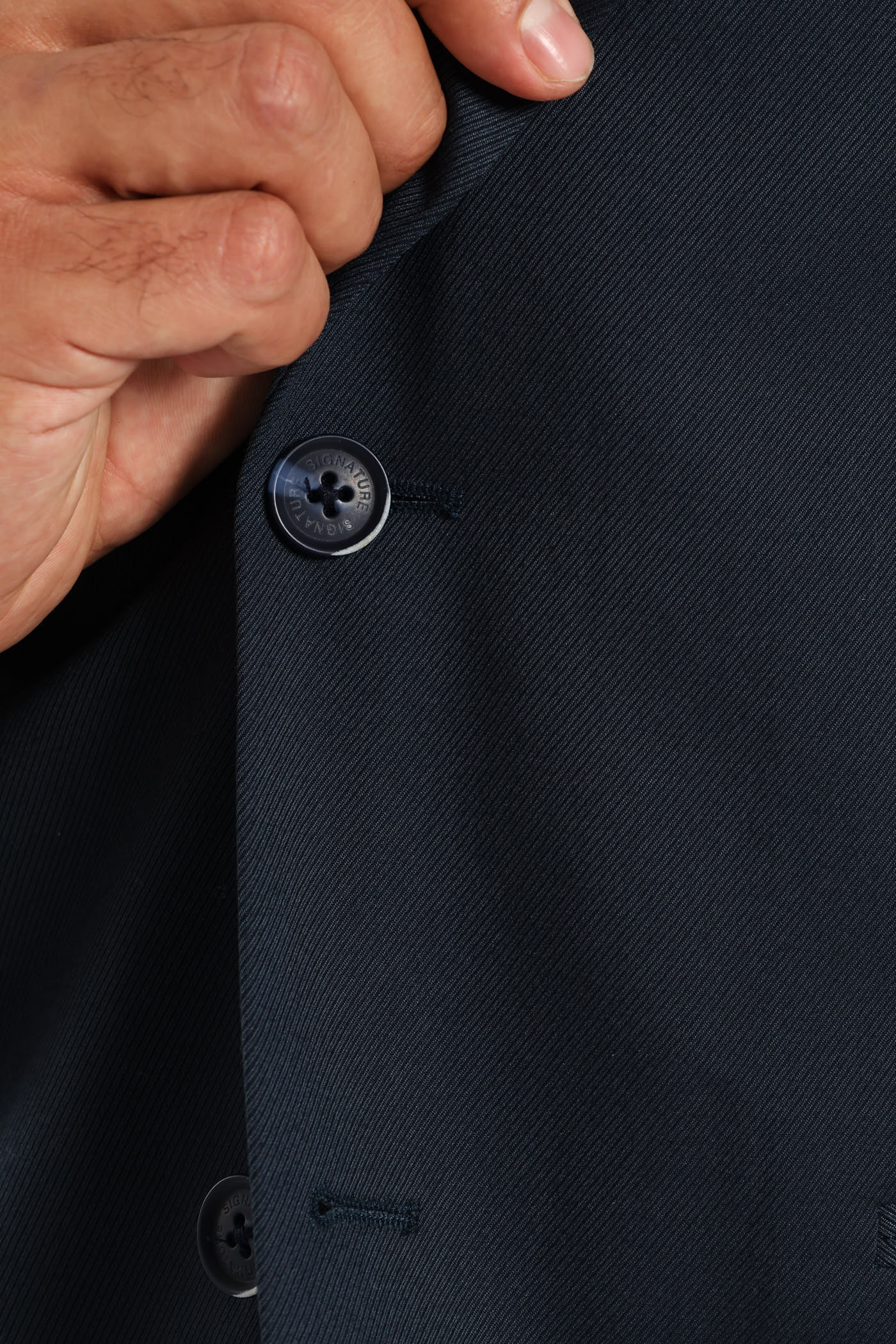 Slim Twill Suit Jacket - Petrol - Image 4