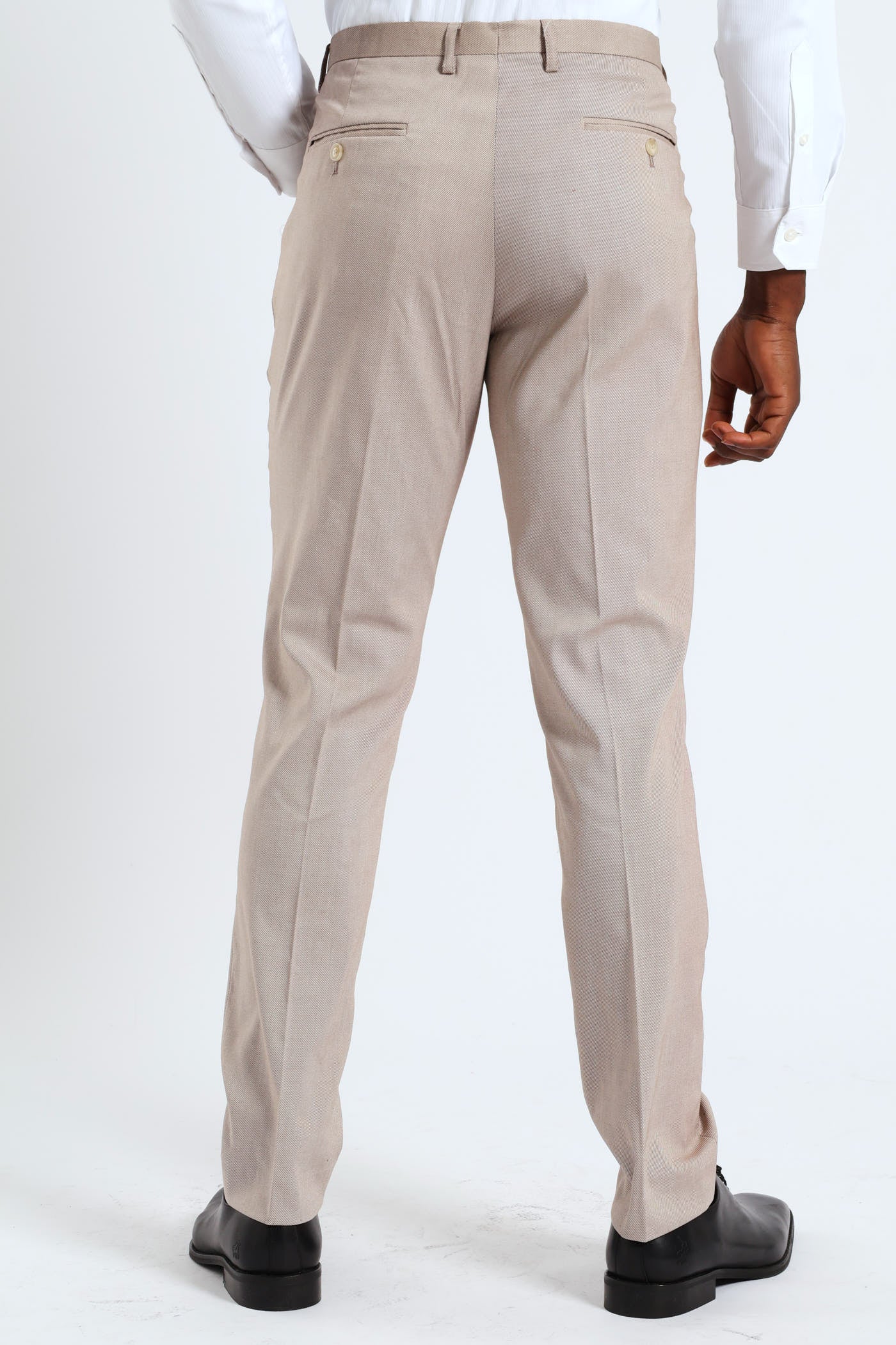 Slim Twill Suit Trouser - Natural - Image 4