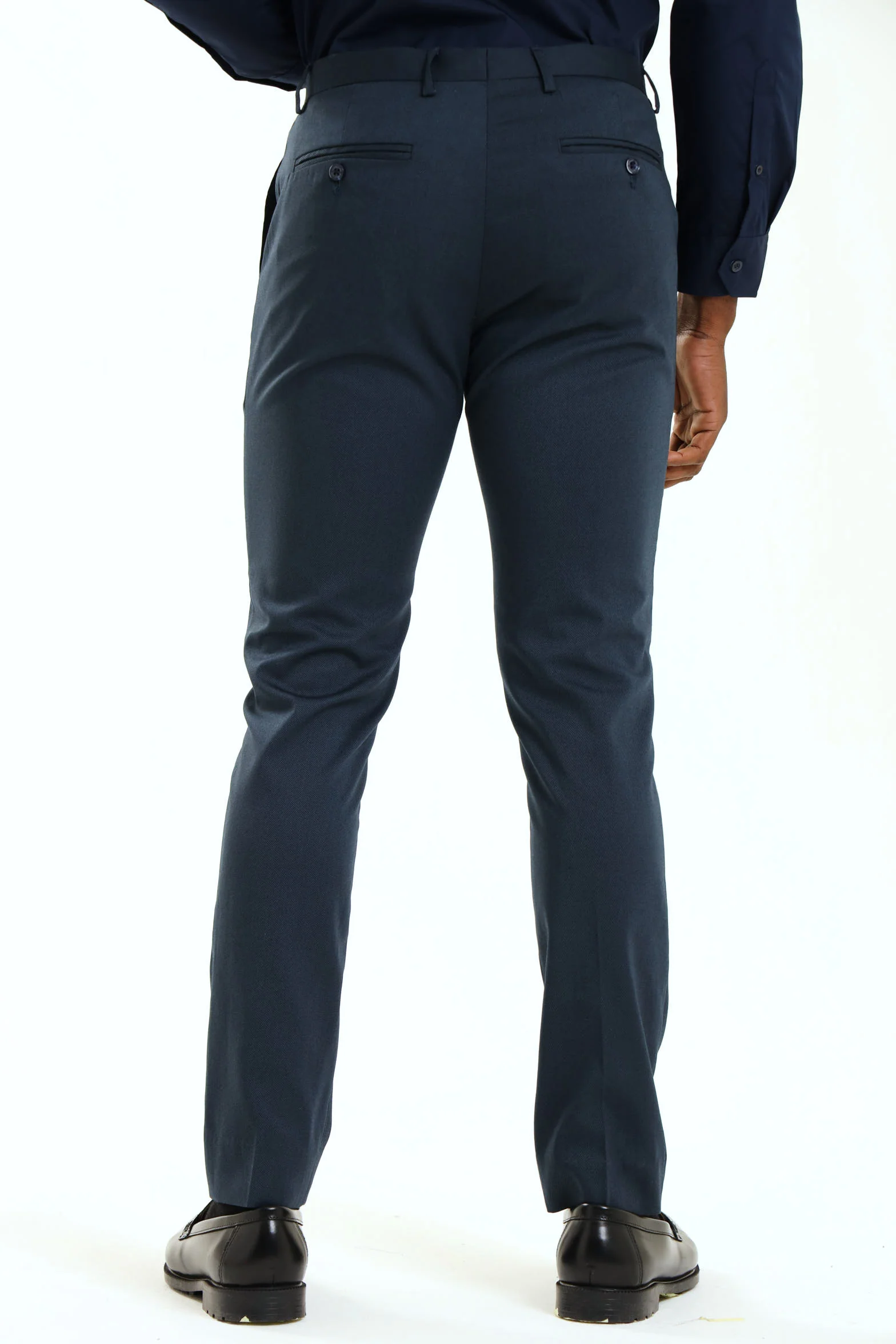 Slim Twill Suit Trouser - Petrol - Image 4