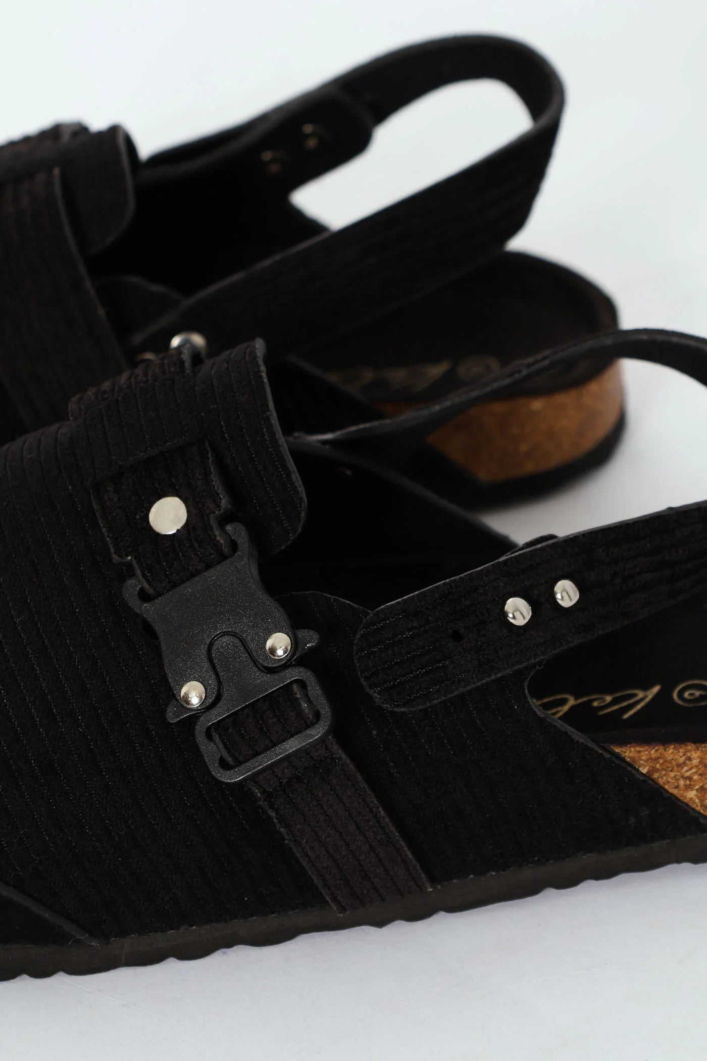 Slingback Clog With Chunky Hardware - Black - Image 2