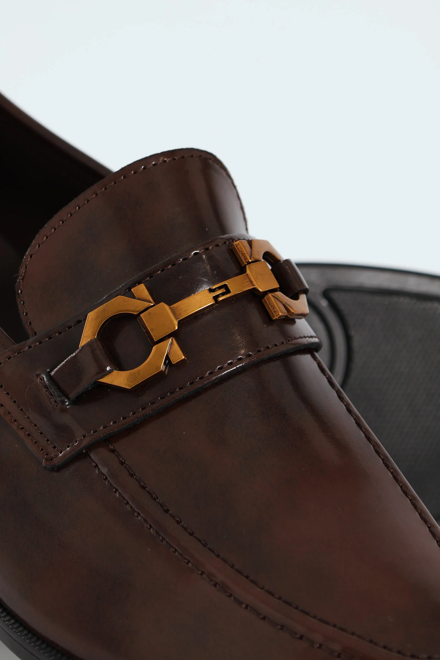Slip On Loafer With Trim Detail - Chocolate - Image 2