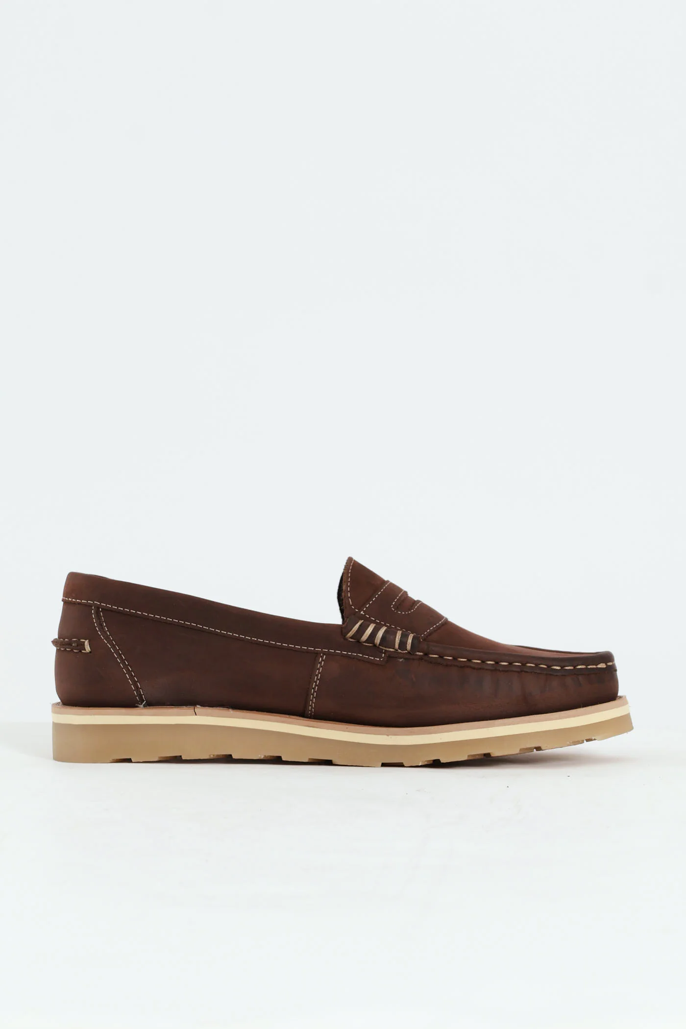 Slip On Penny Moccasin Loafer - Brown - Image 3