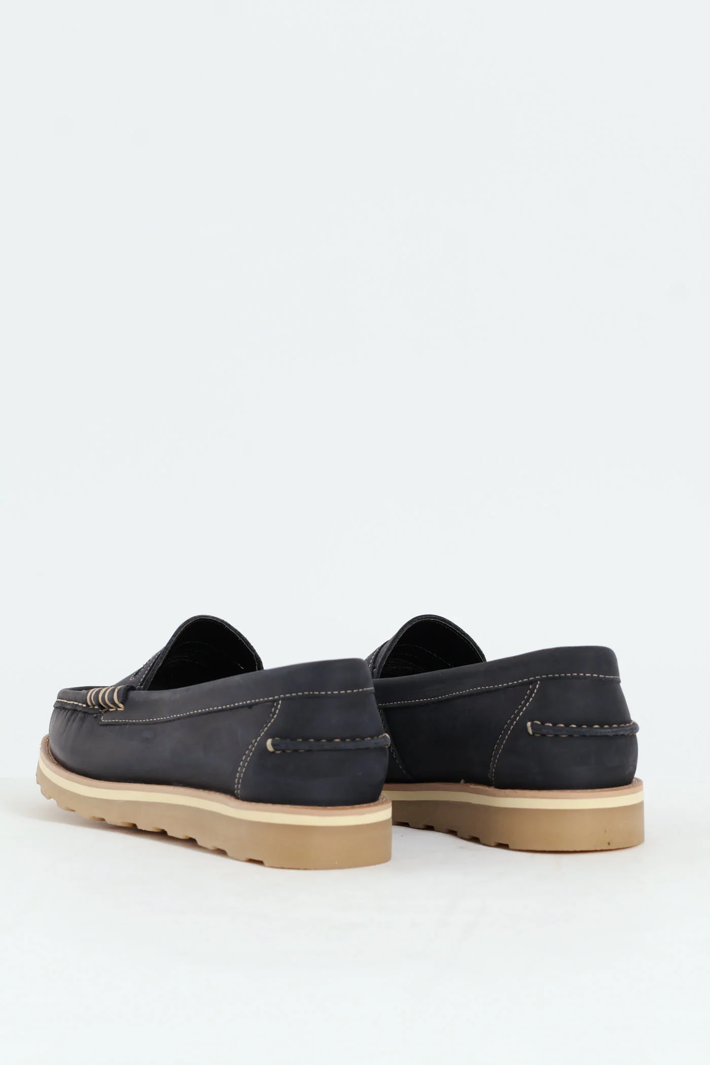 Slip On Penny Moccasin Loafer - Navy - Image 3