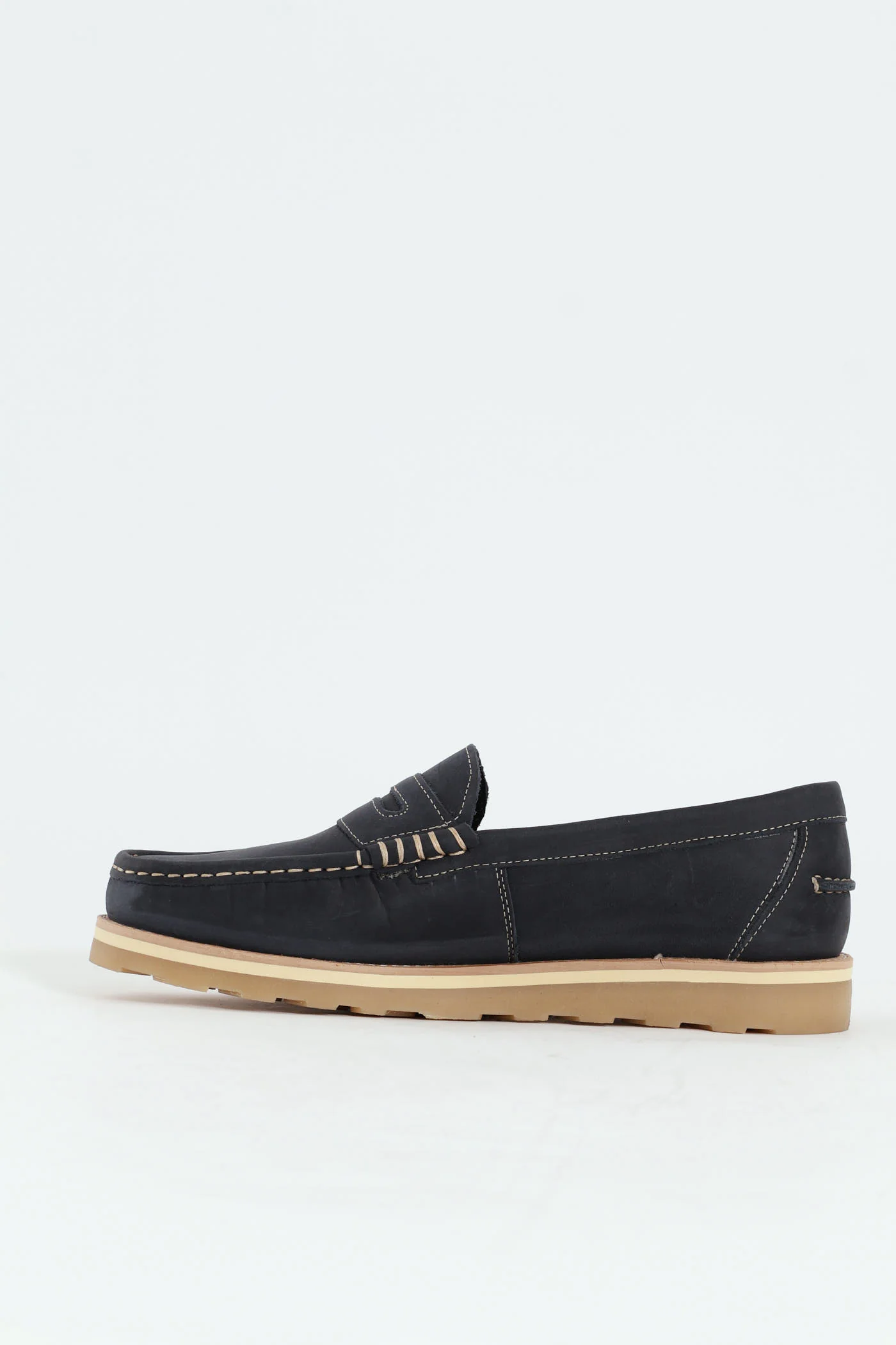 Slip On Penny Moccasin Loafer - Navy - Image 4