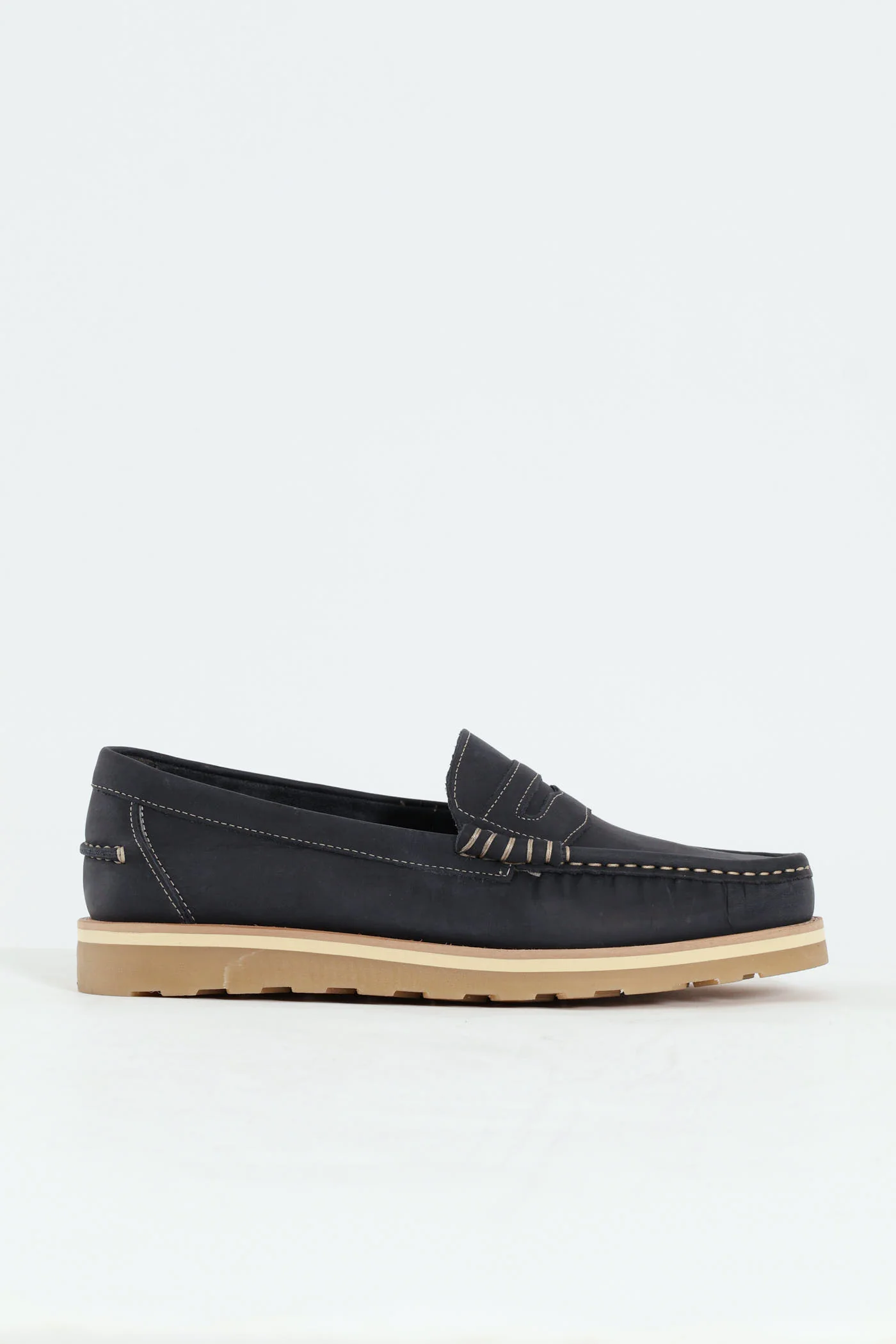 Slip On Penny Moccasin Loafer - Navy - Image 5
