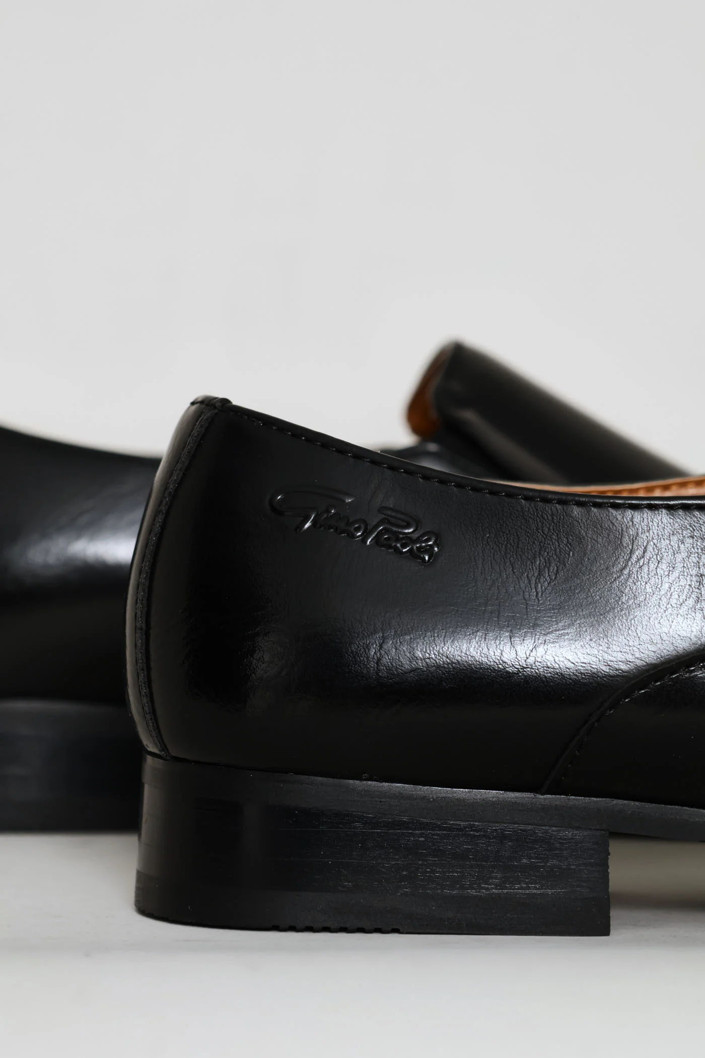 Slip On Smart Shoe With Toe Cap - Black - Image 5