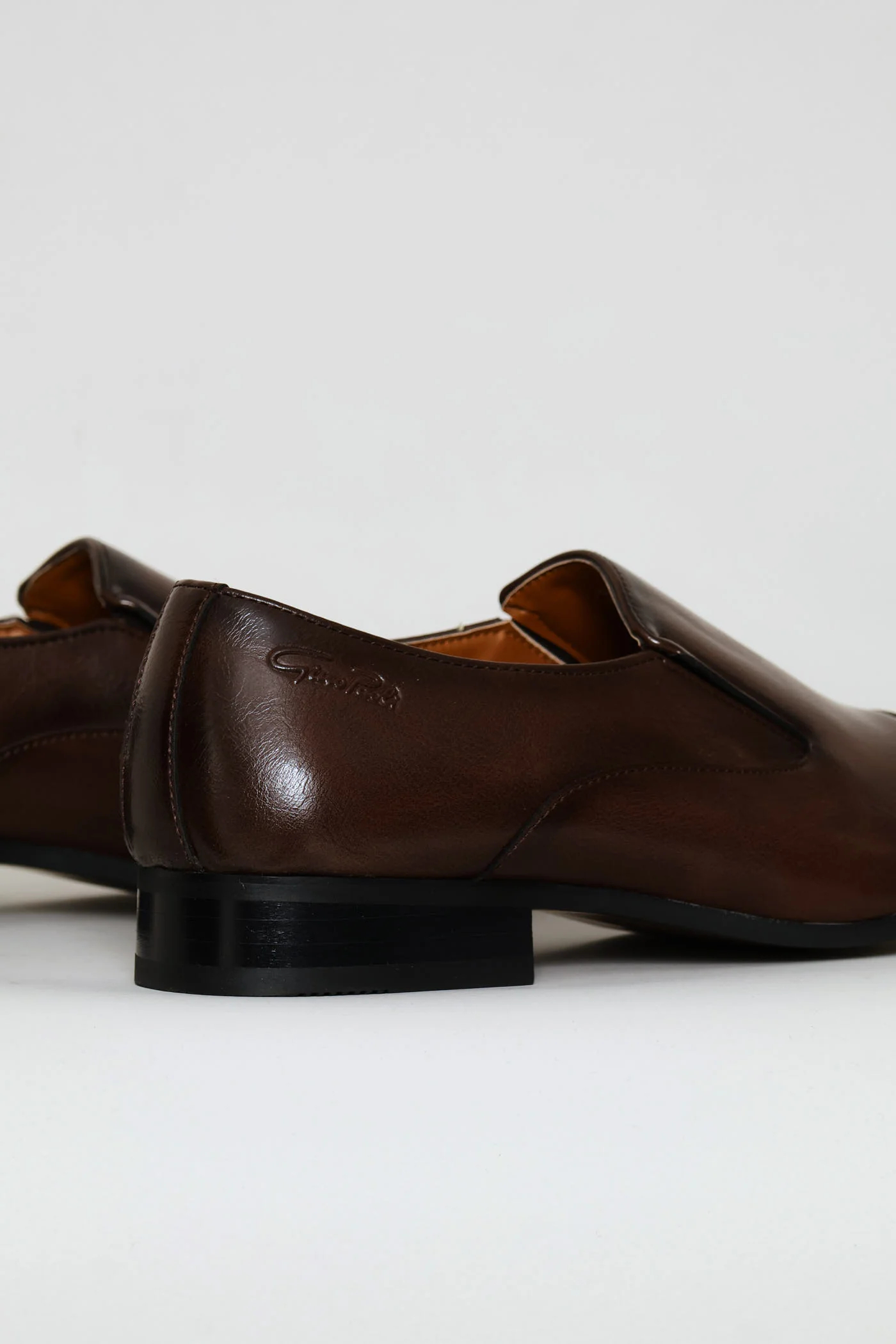 Slip On Smart Shoe With Toe Cap - Brown - Image 5