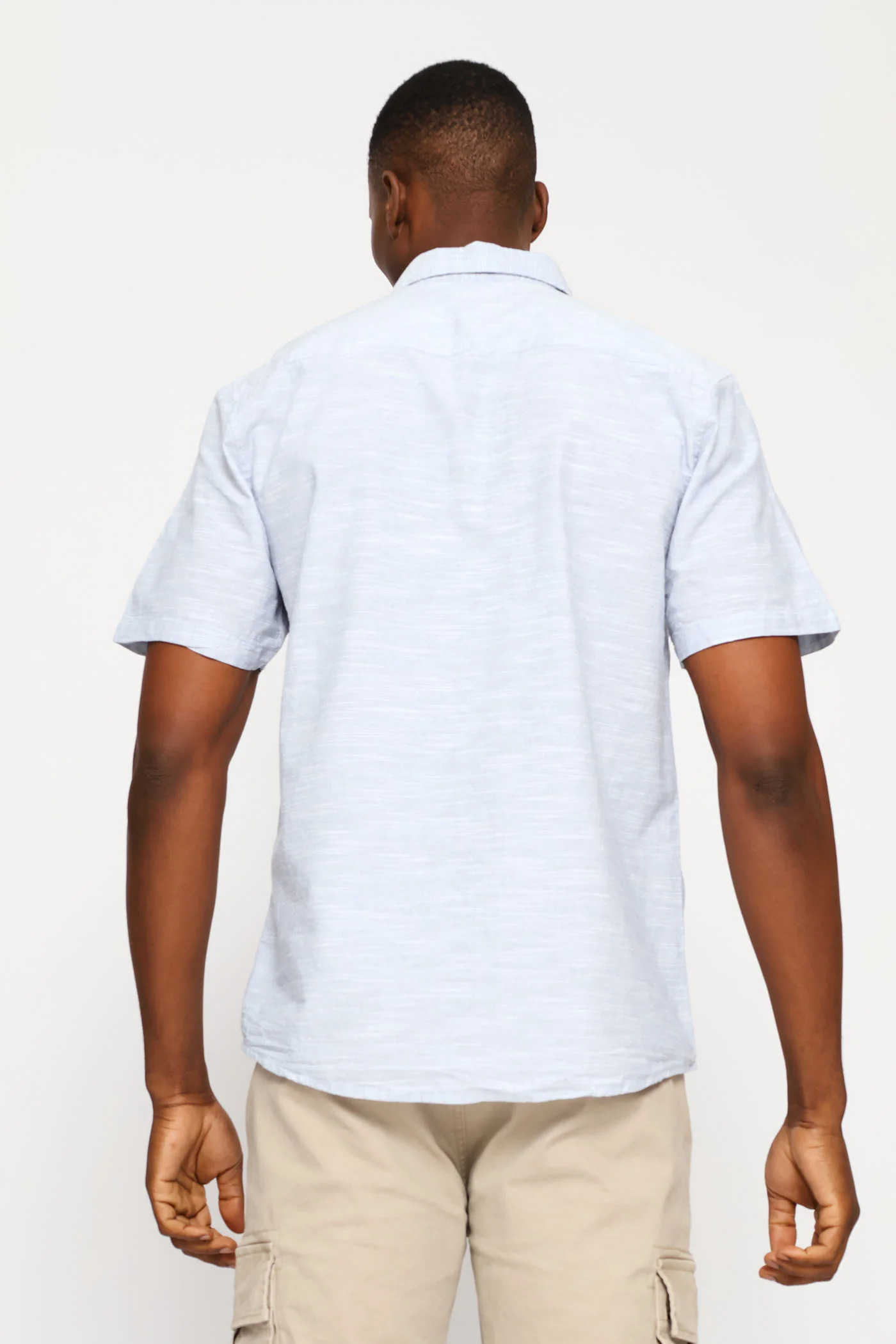 Slub Regular Shirt - Light Blue - Image 4