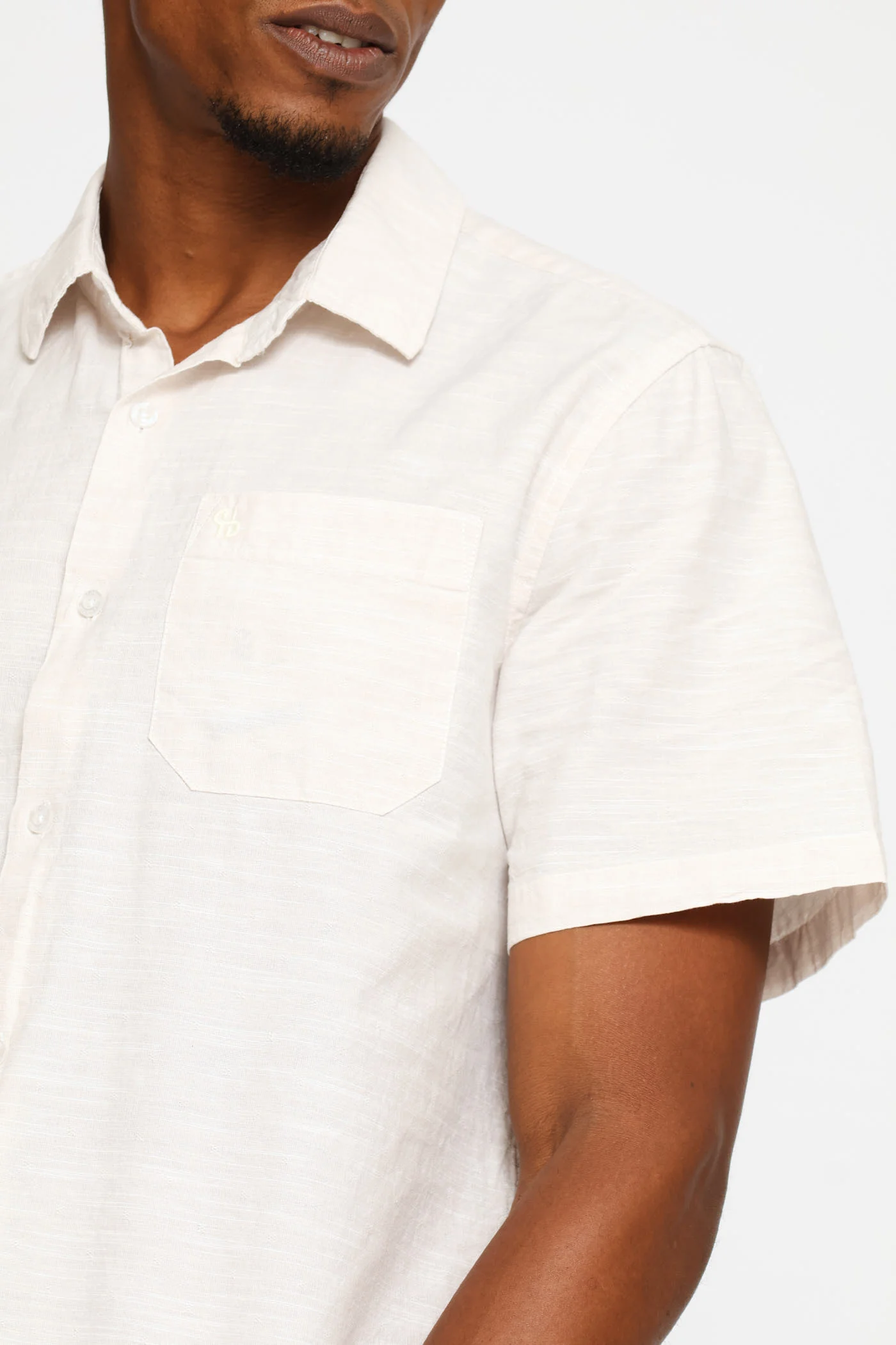 Slub Regular Shirt - Stone - Image 2