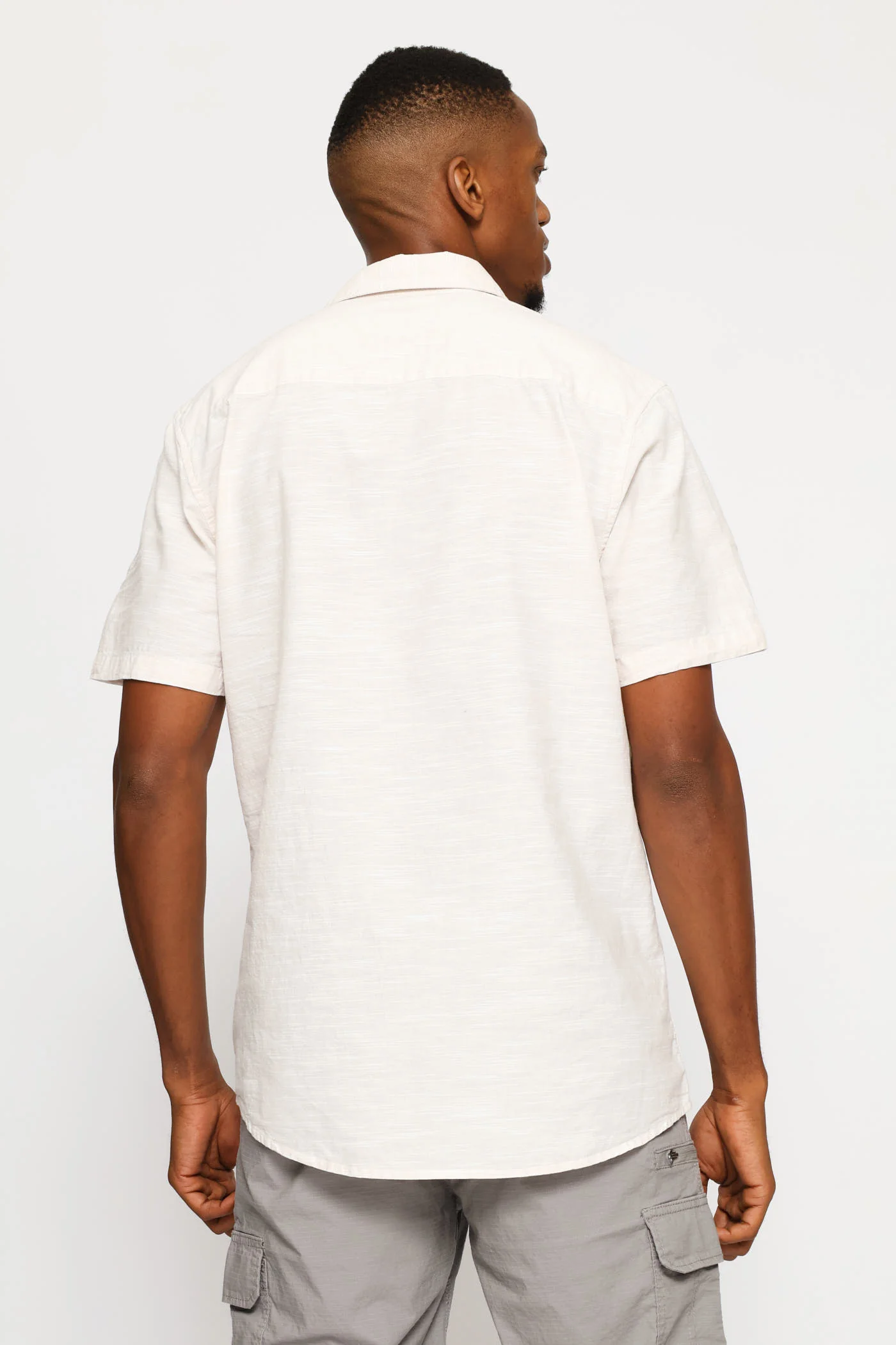 Slub Regular Shirt - Stone - Image 5