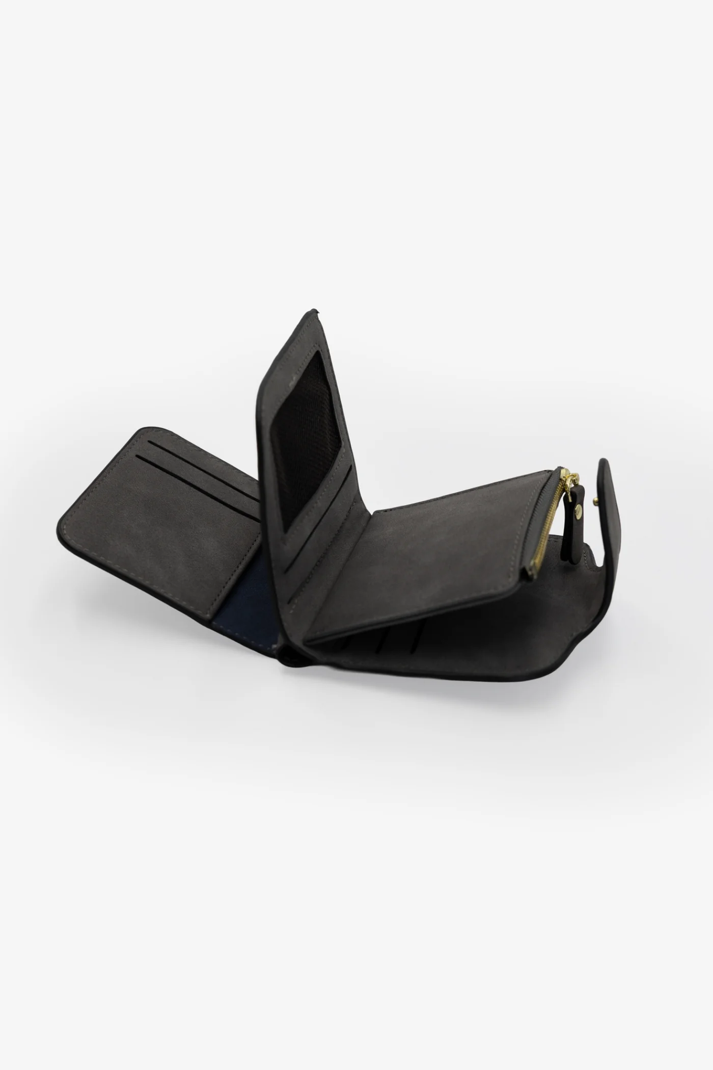 Small Bifold Purse - Charcoal - Image 2