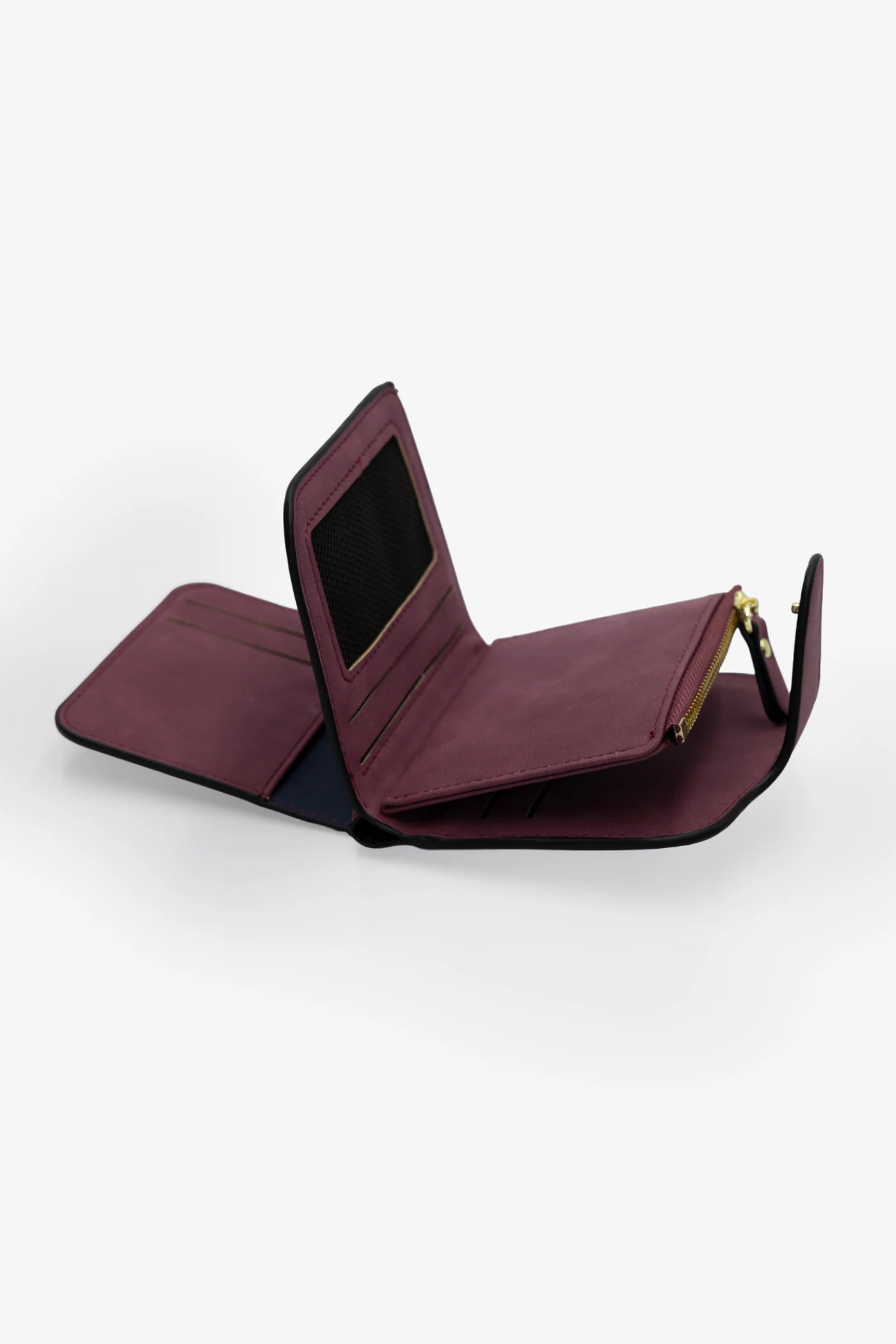Small Bifold Purse - Plum - Image 2