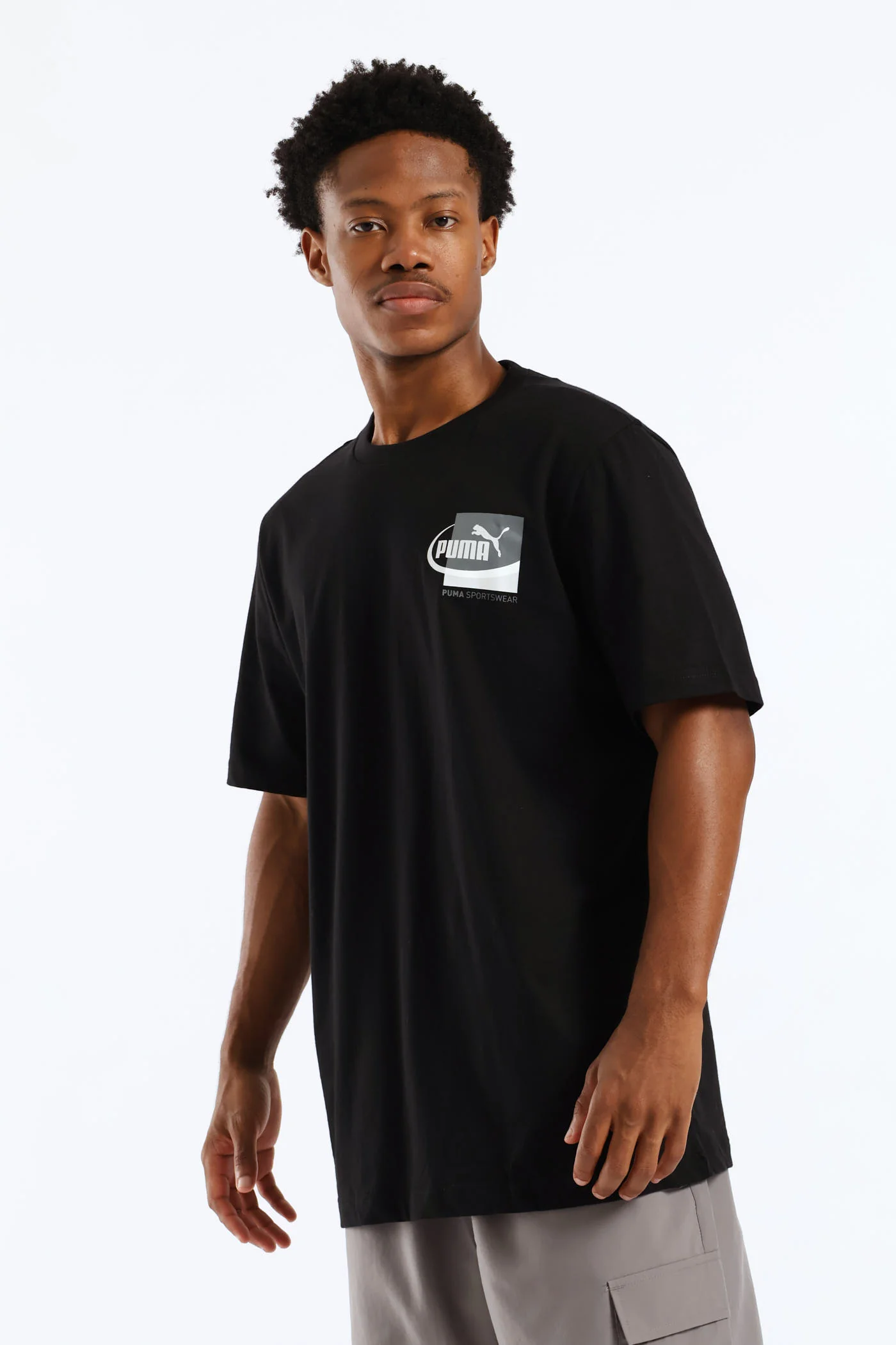 Small Box Graphic Tee - Black - Image 4