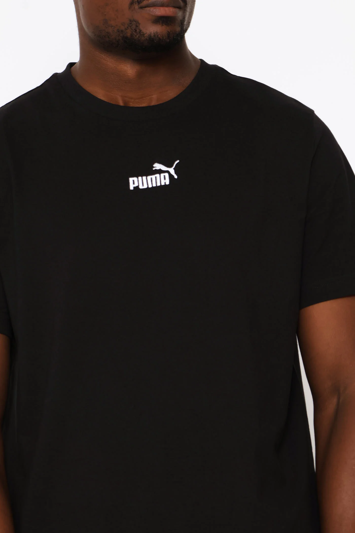 Small Centered Logo Tee - Black - Image 2
