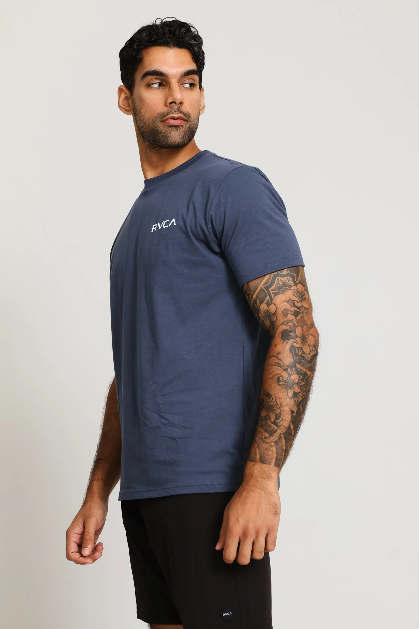 Small Logo Essentials Short Sleeve Tee - Navy - Image 3