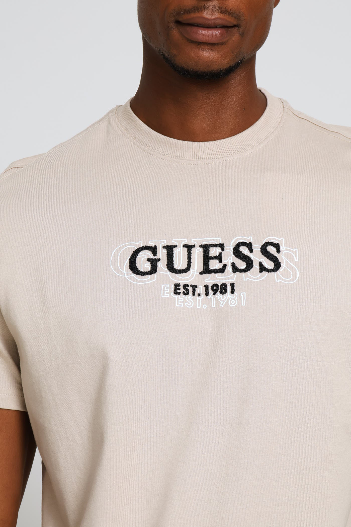 Small Logo Tee - Stone - Image 2