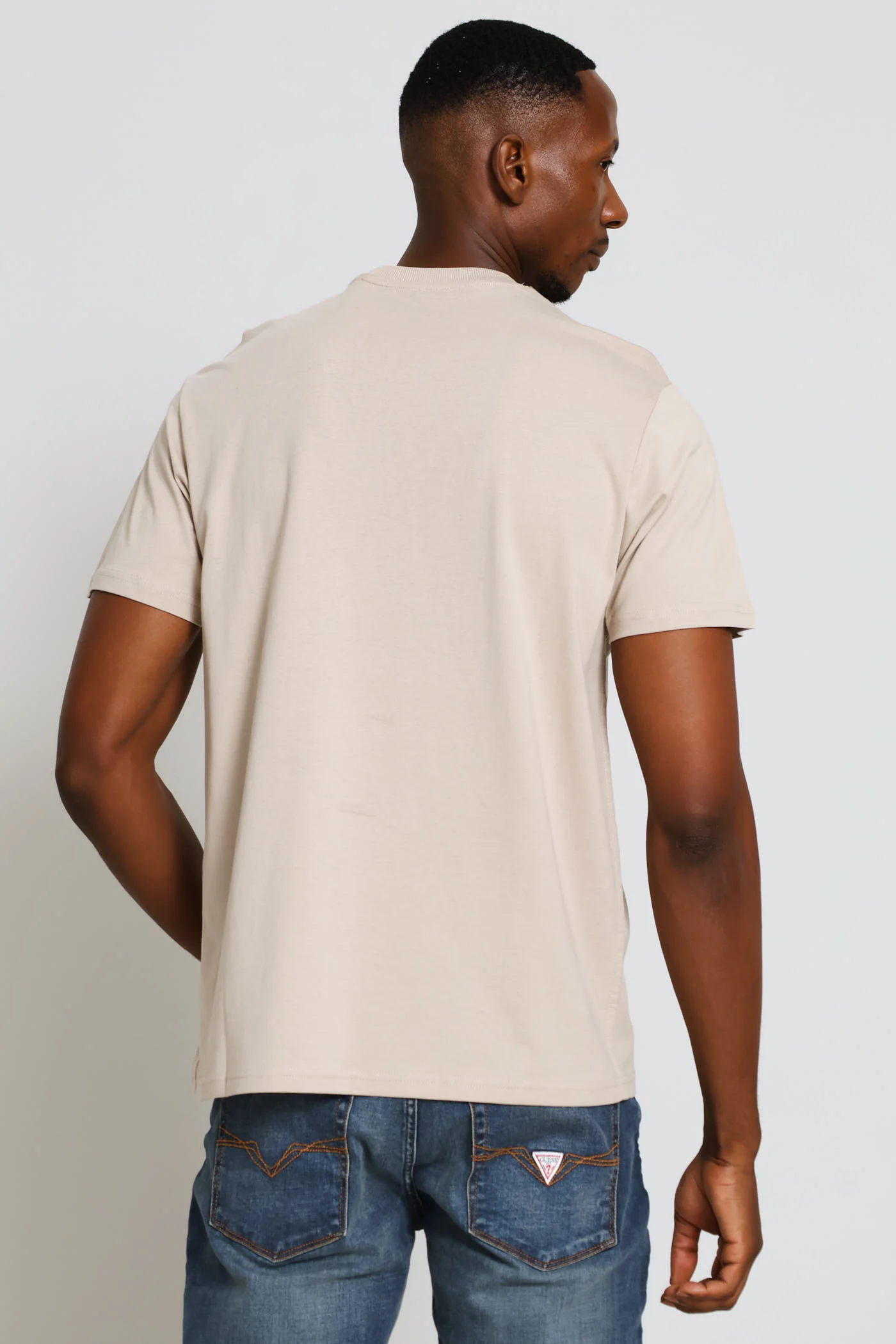 Small Logo Tee - Stone - Image 4