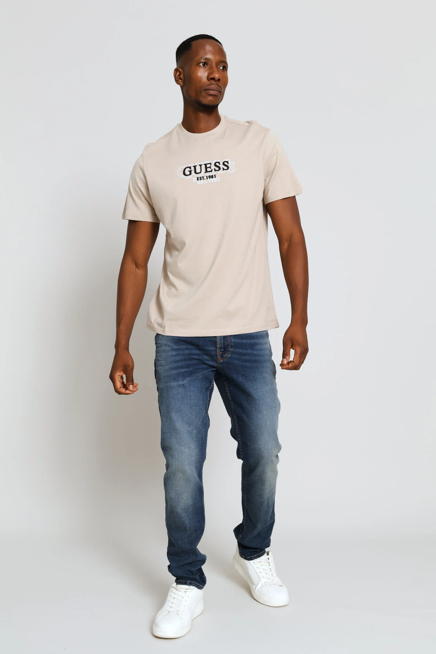 Small Logo Tee - Stone - Image 5