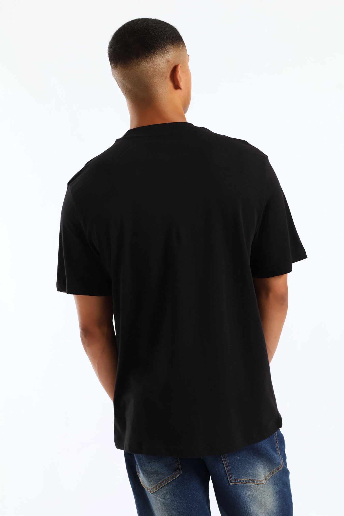 Small Money Teddy Front Print Tee - Black - Image 5