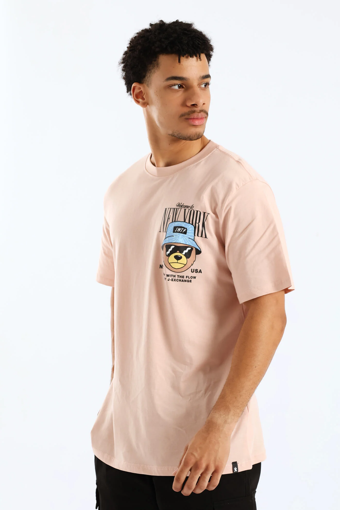 Small Ny Teddy Tee - Light Pink - Image 3