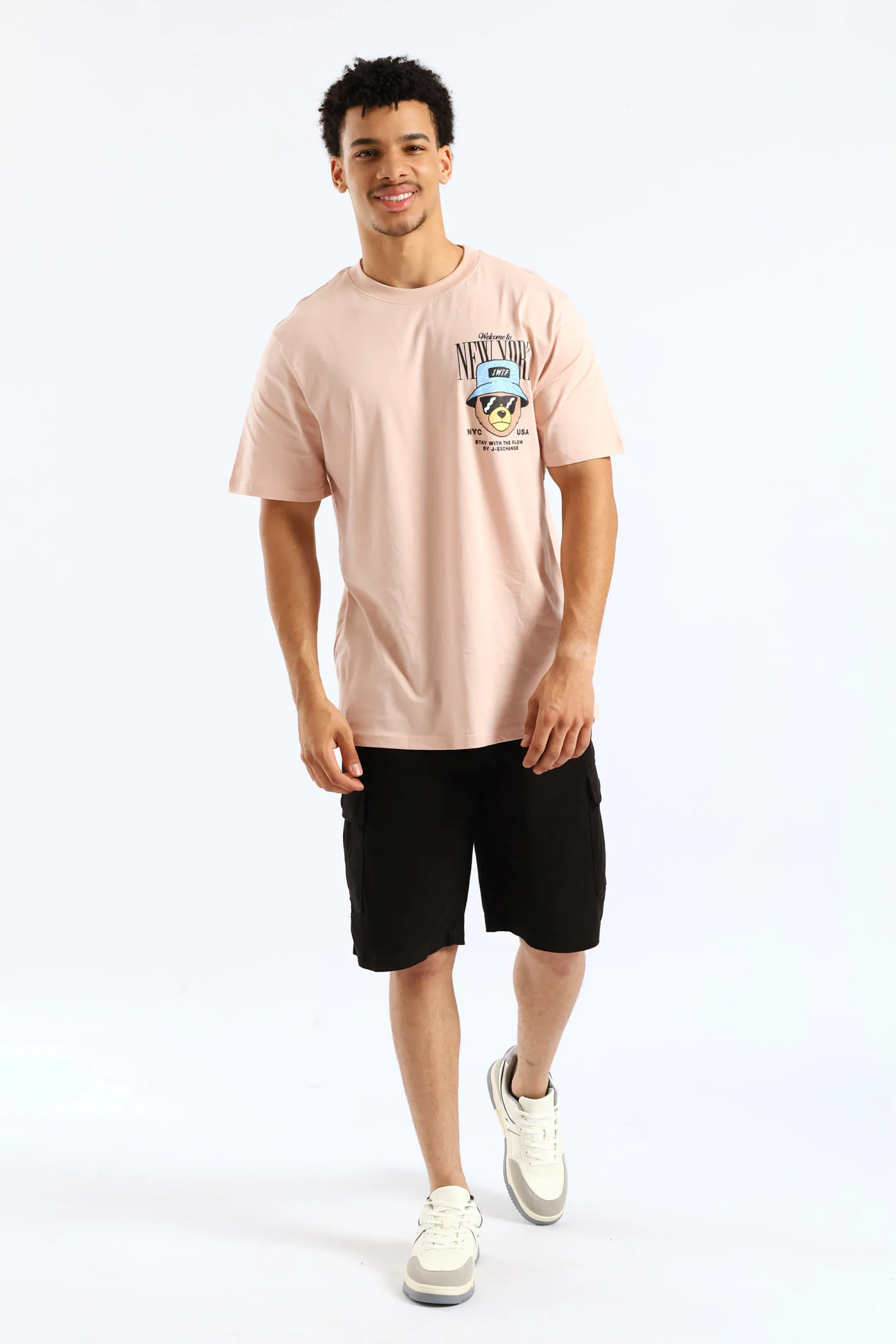 Small Ny Teddy Tee - Light Pink - Image 5