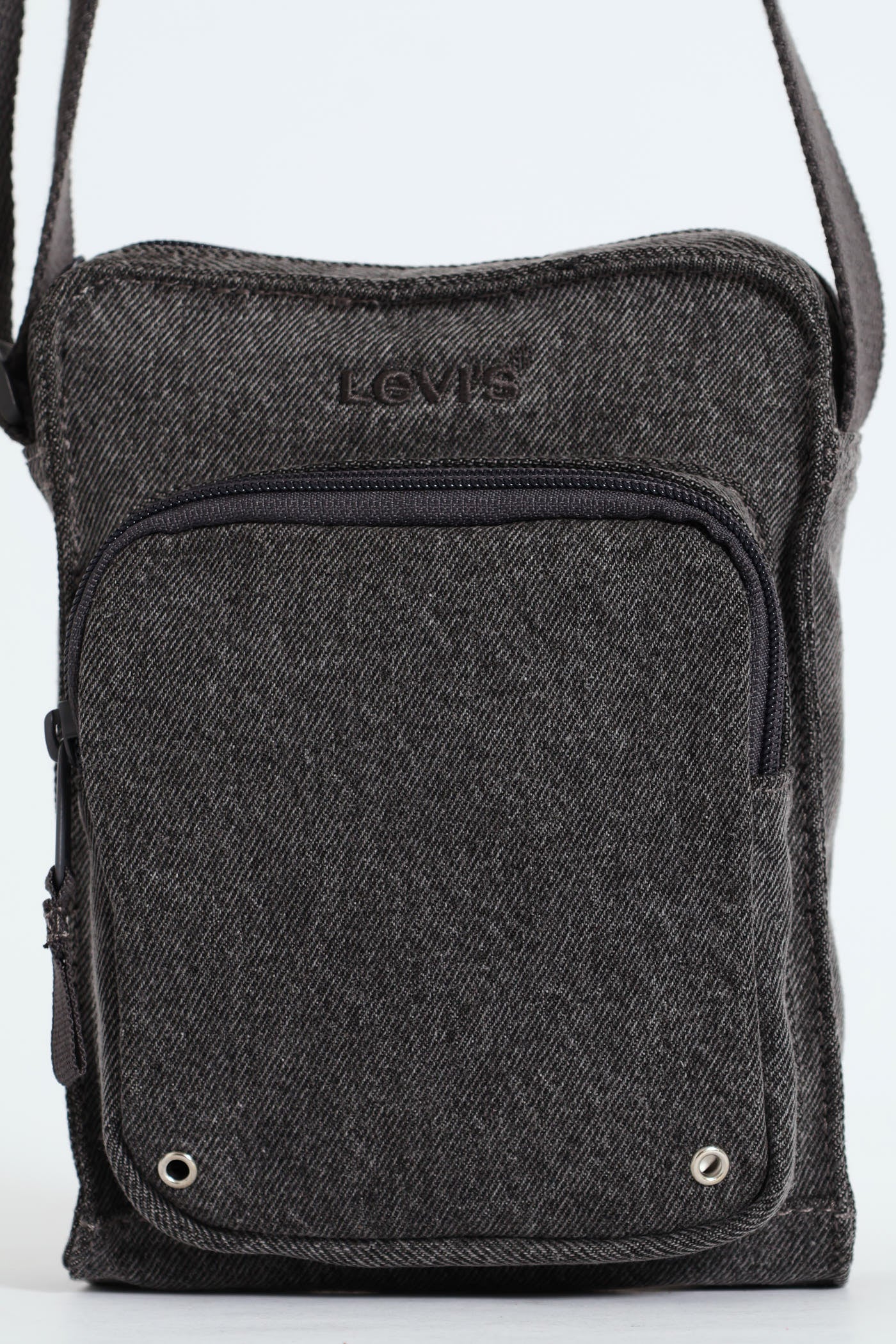 Small Zip Crossbody Bag - Dark Grey - Image 3