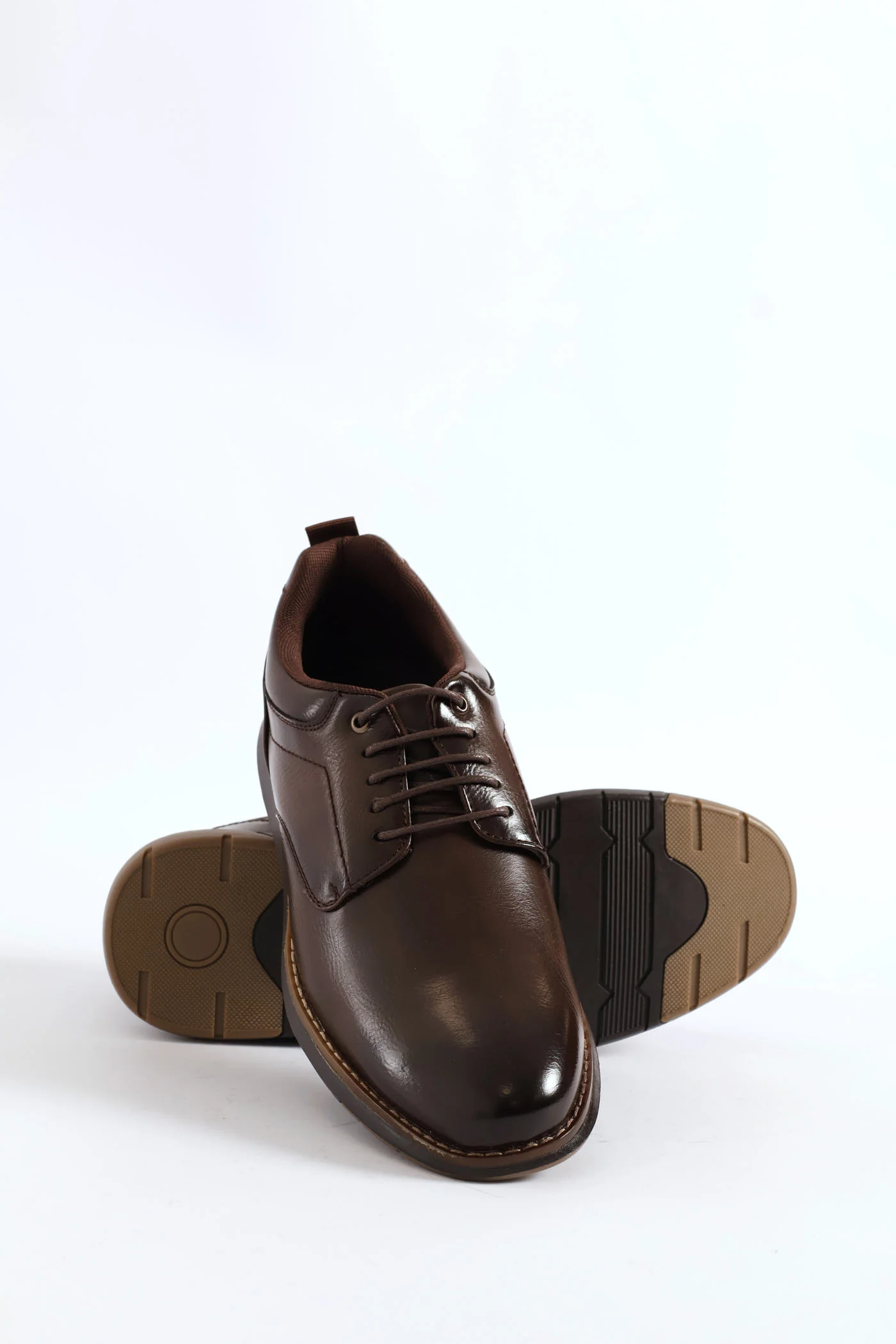 Smart Casual Derby Shoe - Brown - Image 7