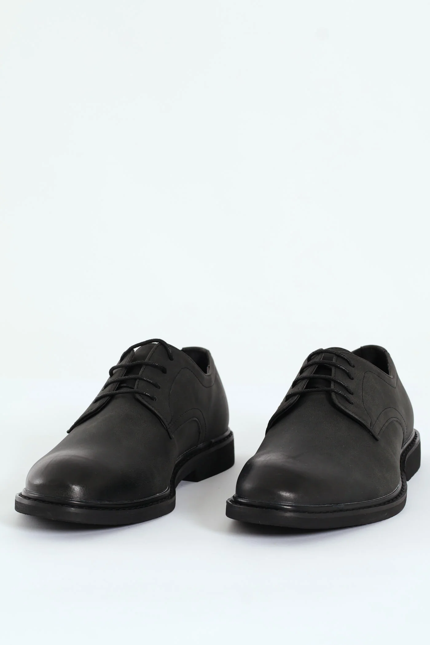 Smart Casual Lace Up Derby Shoe - Black - Image 3