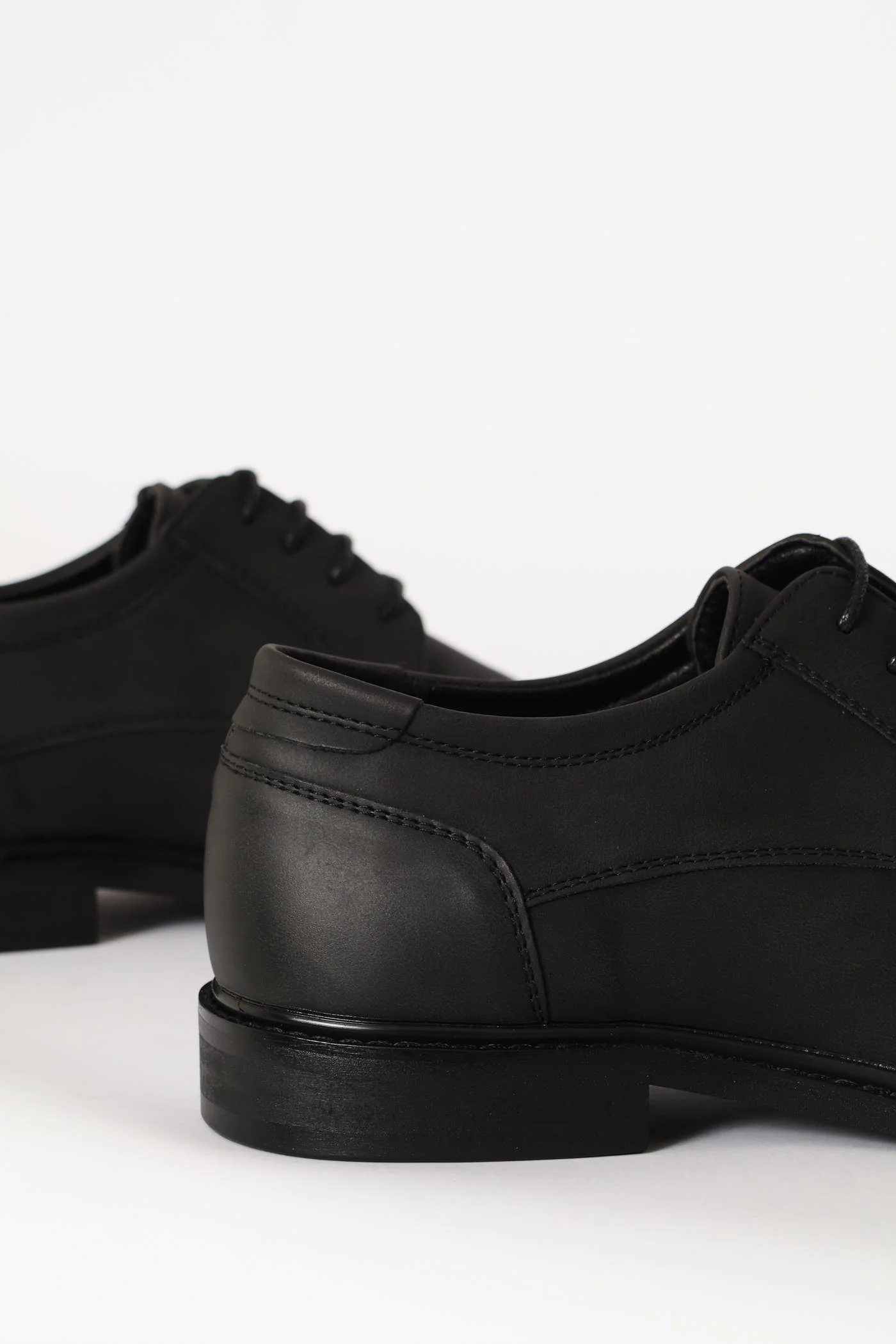 Smart Casual Lace Up Derby Shoe - Black - Image 11