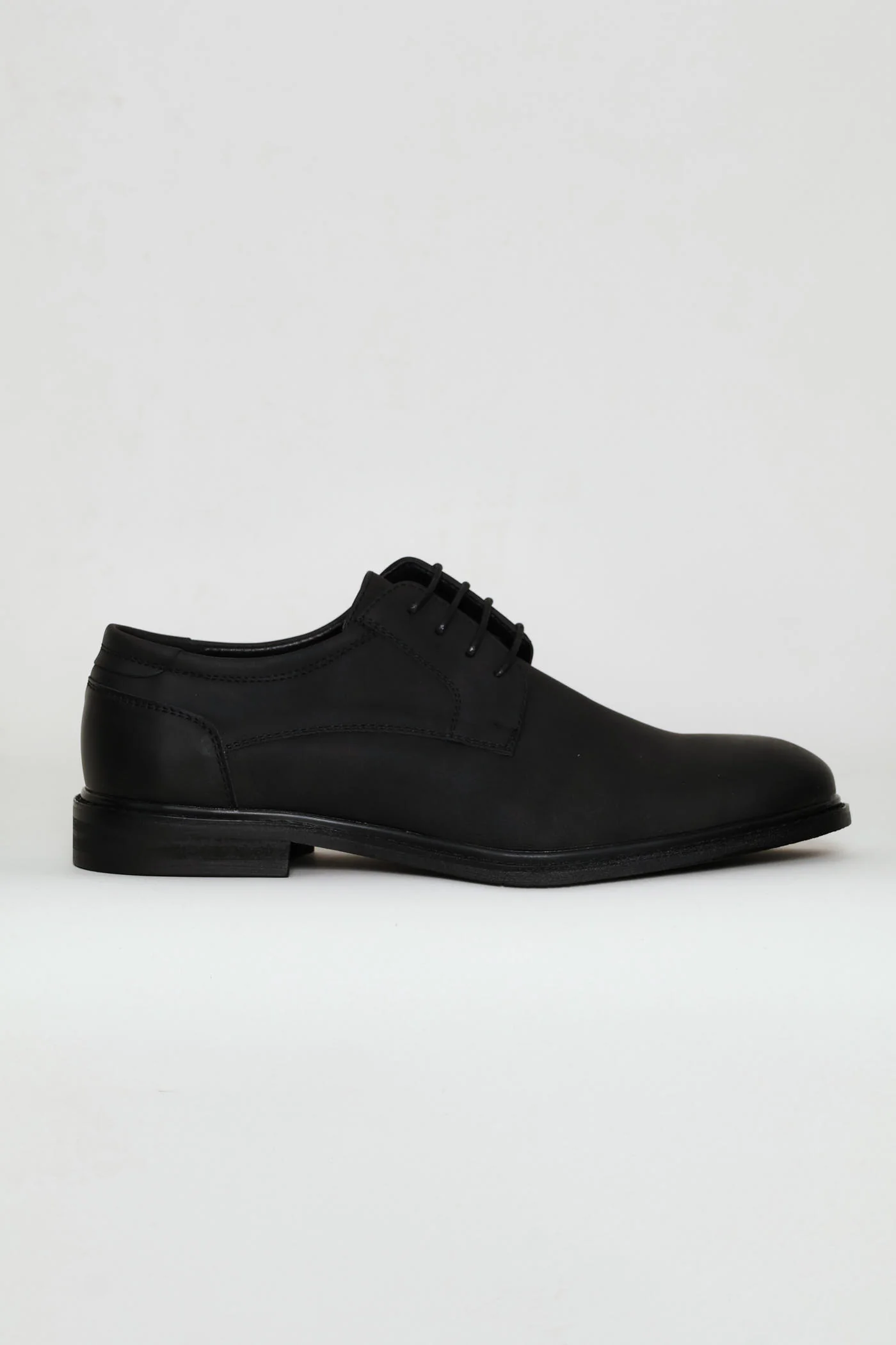 Smart Casual Lace Up Derby Shoe - Black - Image 3