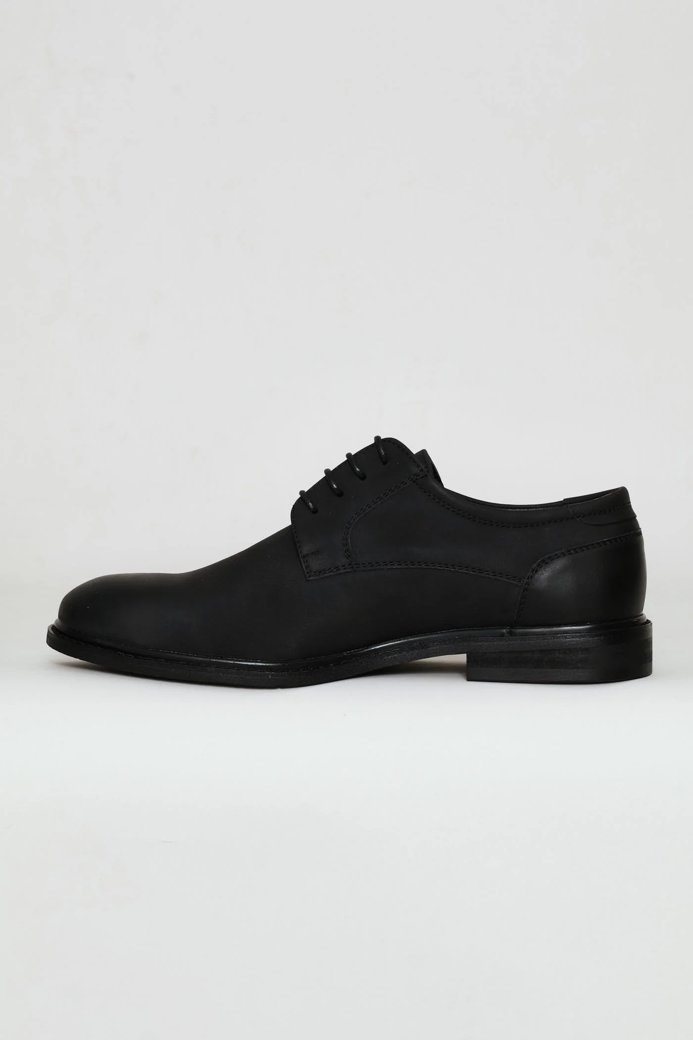 Smart Casual Lace Up Derby Shoe - Black - Image 4
