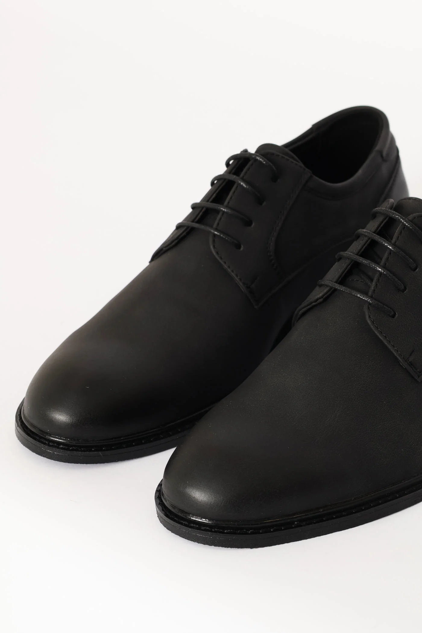 Smart Casual Lace Up Derby Shoe - Black - Image 8