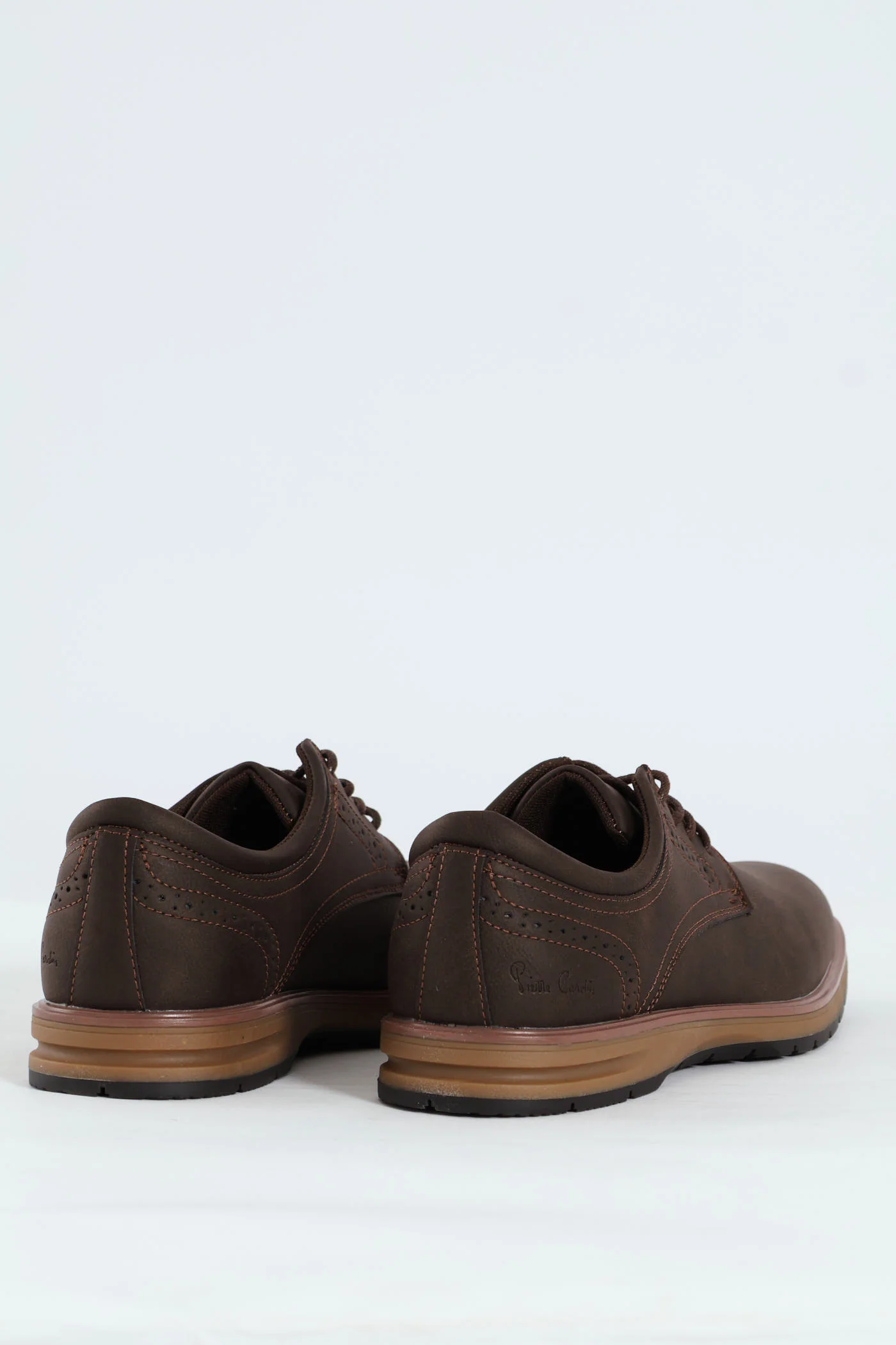 Smart Casual Lace Up Derby Shoe - Brown - Image 5