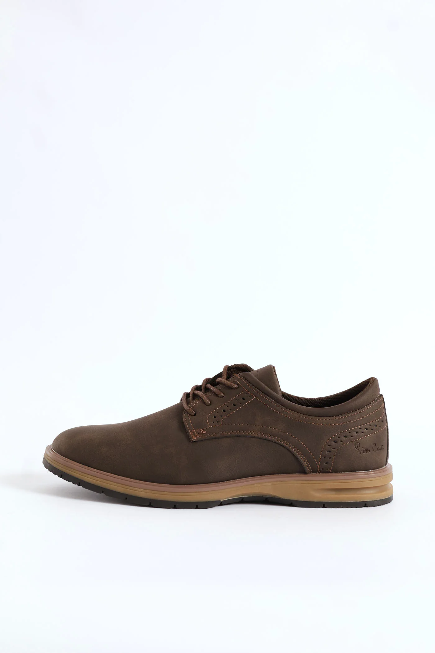 Smart Casual Lace Up Derby Shoe - Brown - Image 4