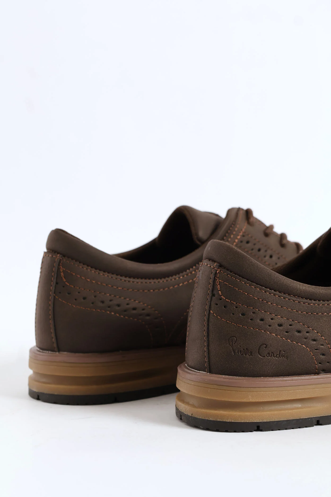 Smart Casual Lace Up Derby Shoe - Brown - Image 5
