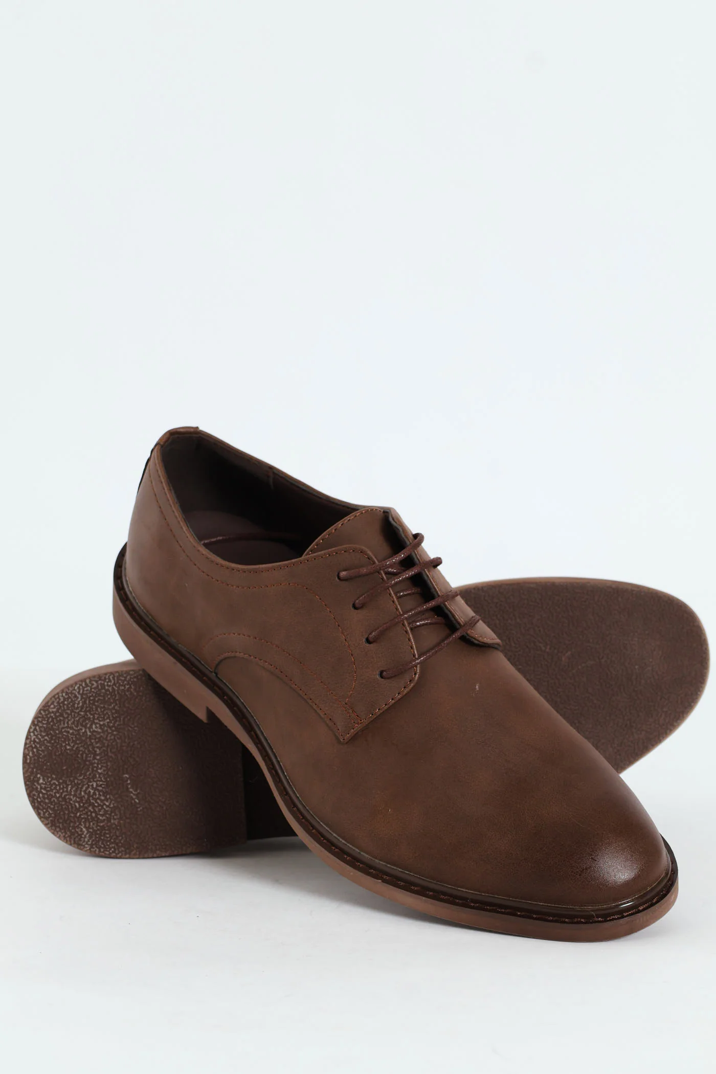 Smart Casual Lace Up Derby Shoe - Chocolate - Image 2