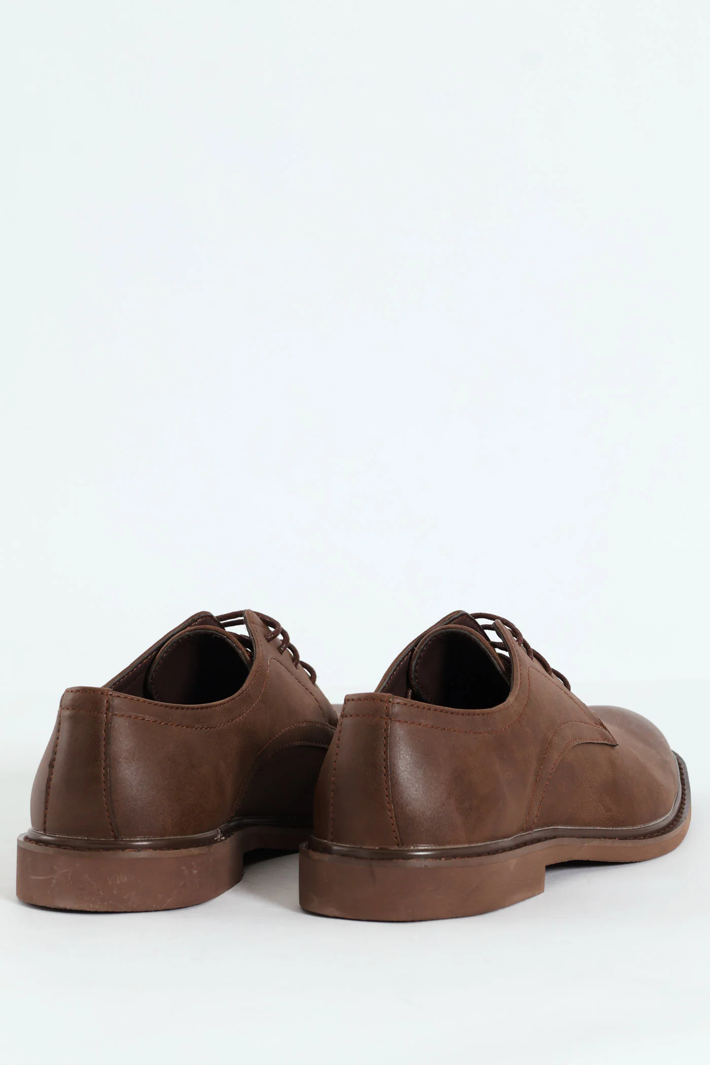 Smart Casual Lace Up Derby Shoe - Chocolate - Image 3
