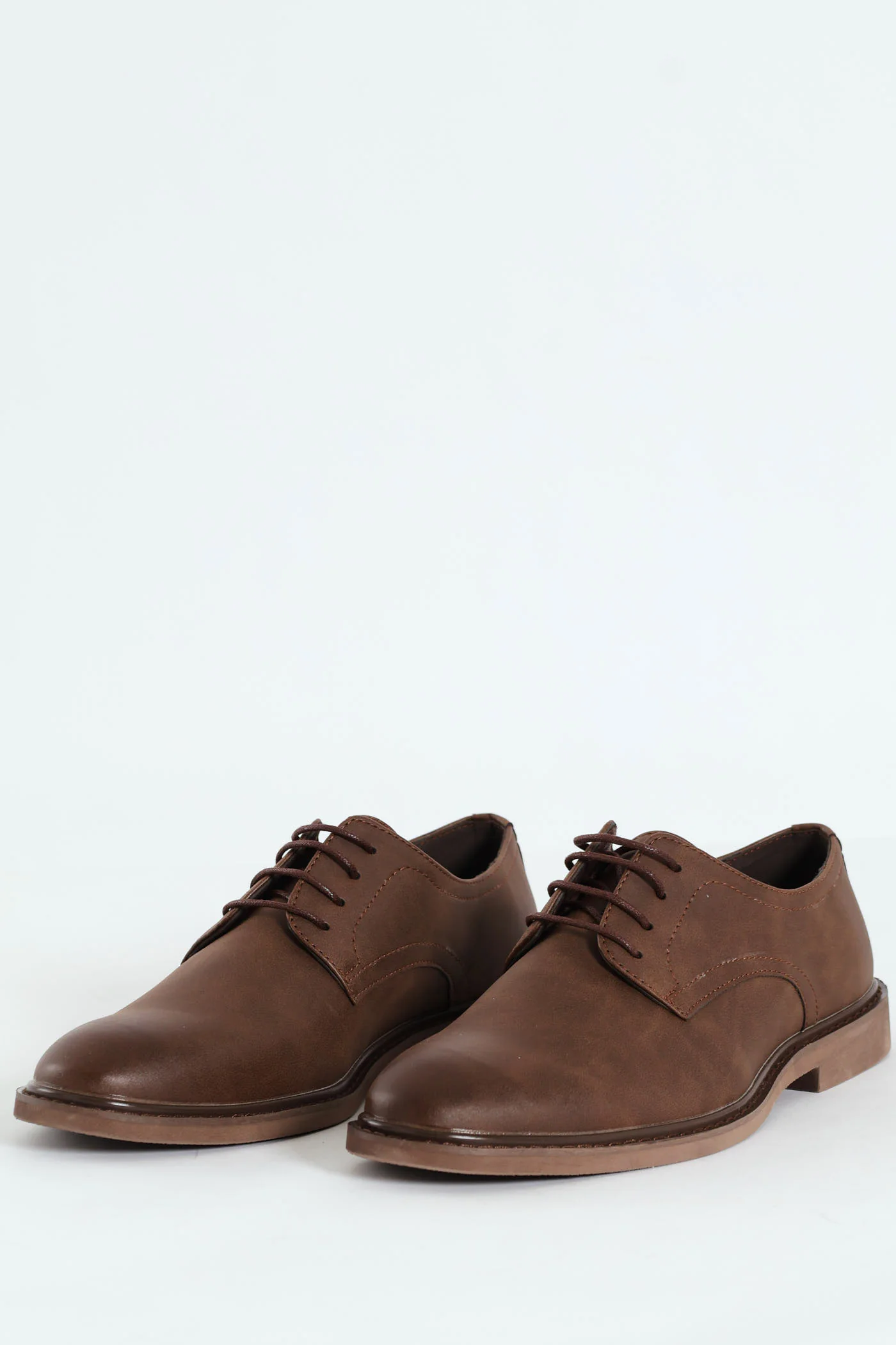 Smart Casual Lace Up Derby Shoe - Chocolate - Image 5