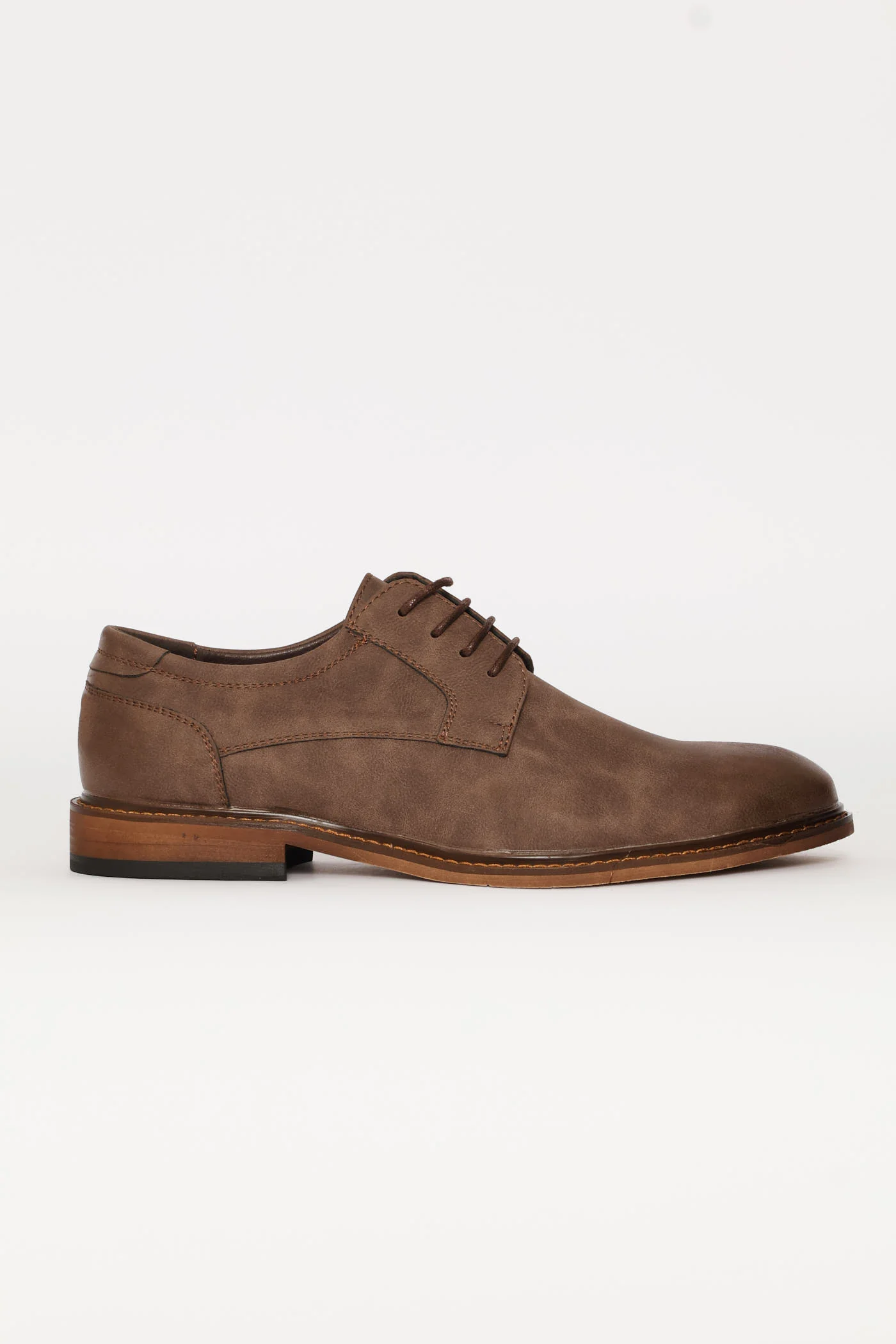 Smart Casual Lace Up Derby Shoe - Chocolate - Image 3